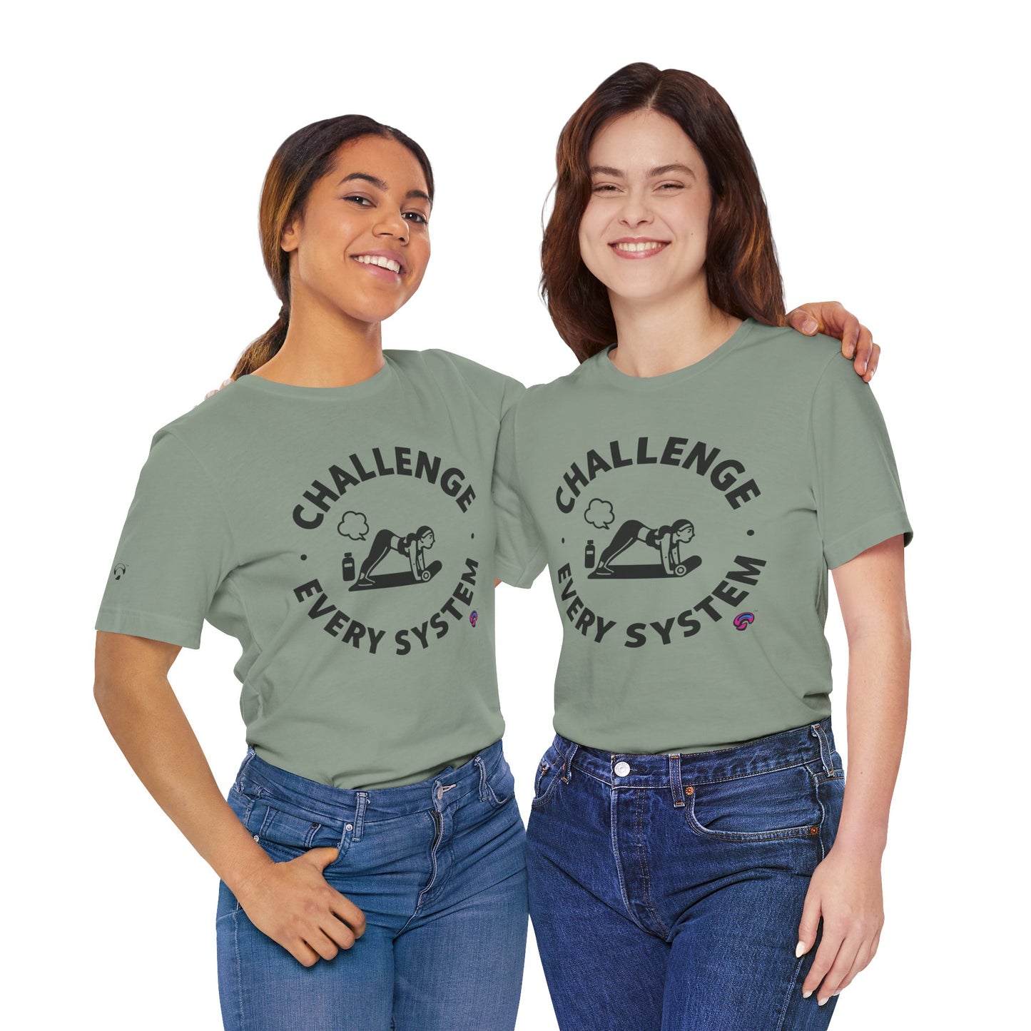 'Challenge Every System' by Organic Intelligence™ Unisex Tee, Casual Shirt, Cotton T-shirt