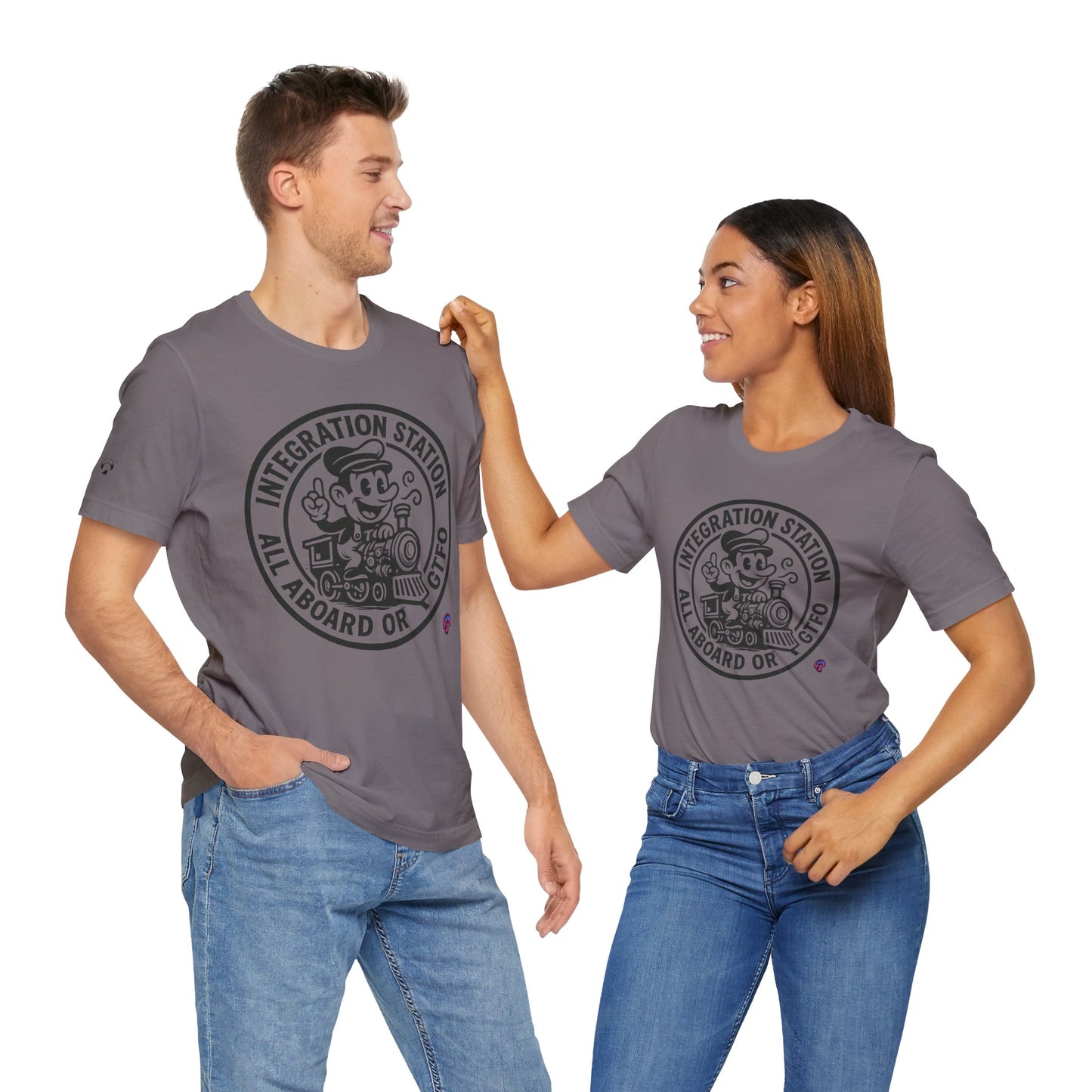 Integration Station Tee – All Aboard or GTFO by Organic Intelligence™ Unisex Tee, Casual Shirt, Cotton T-shirt
