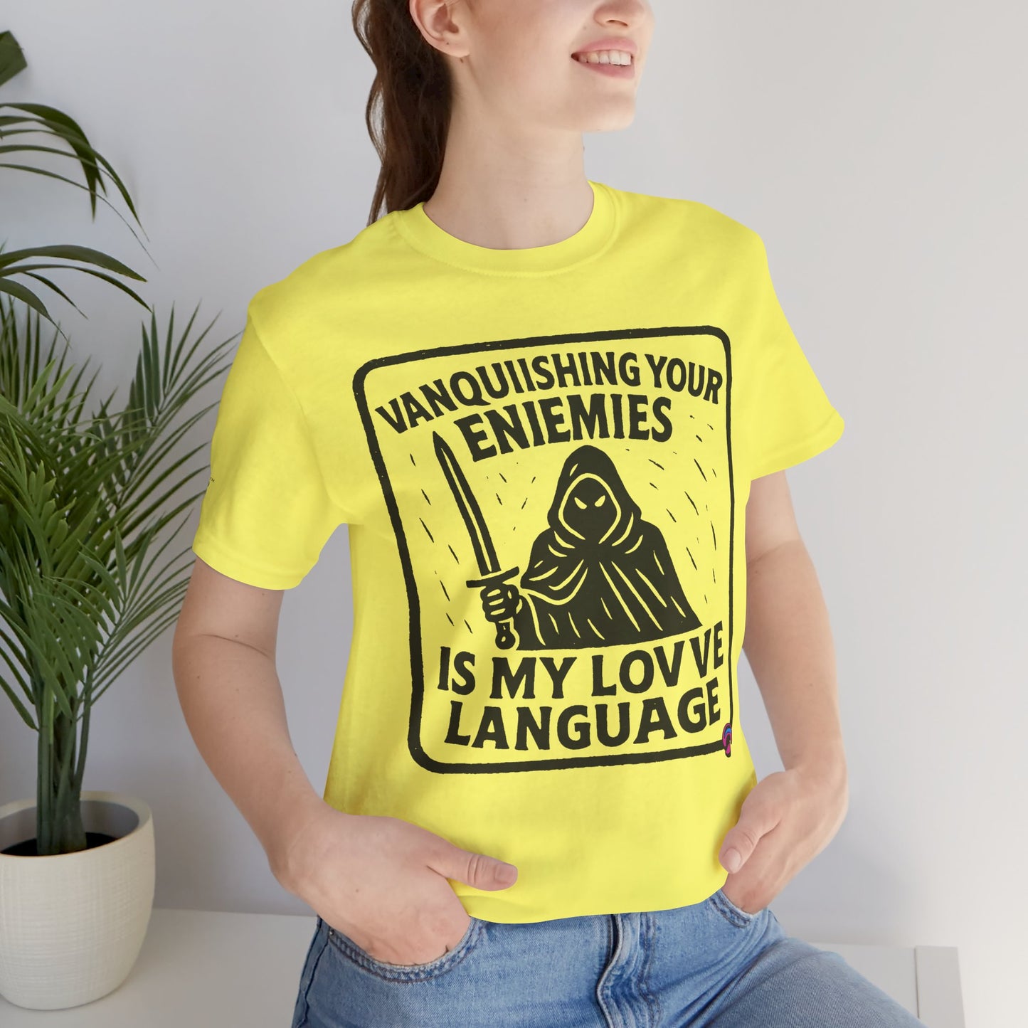 Vanquishing Tee – Love Language Edition by Organic Intelligence™ Unisex Tee, Casual Shirt, Cotton T-shirt