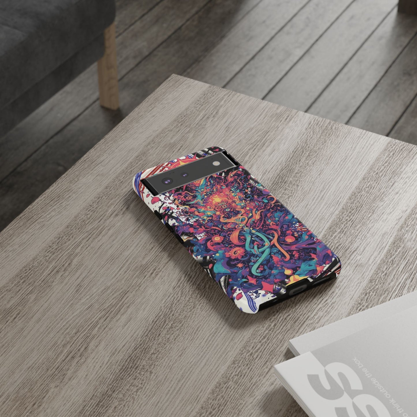 Colorful Phone Case, Unique Phone Cover, Tough Cases, Artistic Smartphone Protector, Gifts for Her