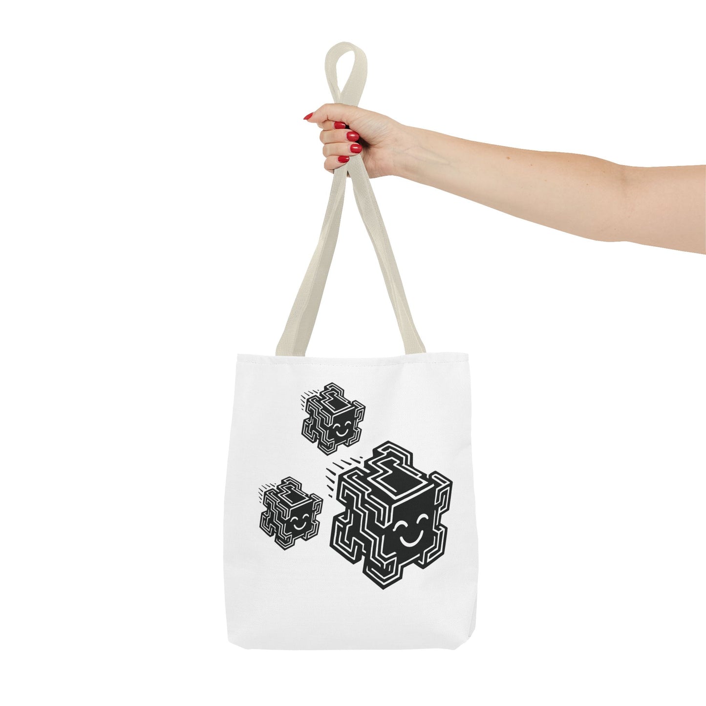 "Glitchee Fam" Motivational Tote Bag, Gym Carryall, Workout Bag, Reusable Shopping Tote, Eco-Friendly Reusable Bag, Challenge Every System Bag