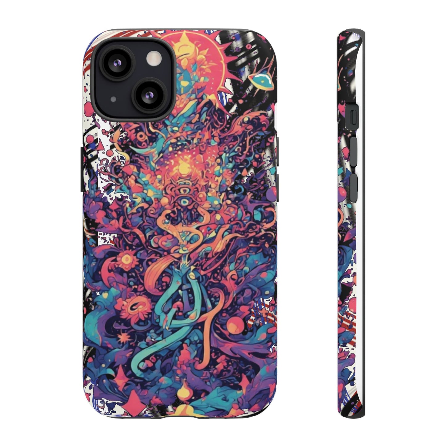 Colorful Phone Case, Unique Phone Cover, Tough Cases, Artistic Smartphone Protector, Gifts for Her