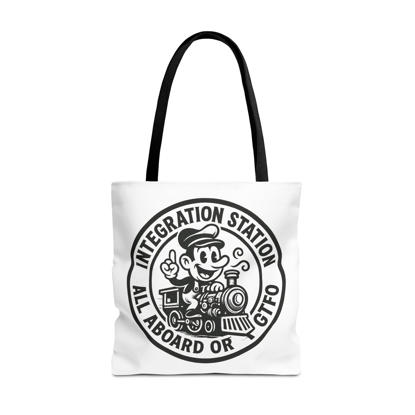 "Integration Station" Motivational Tote Bag, Gym Carryall, Workout Bag, Reusable Shopping Tote, Eco-Friendly Reusable Bag, Challenge Every System Bag