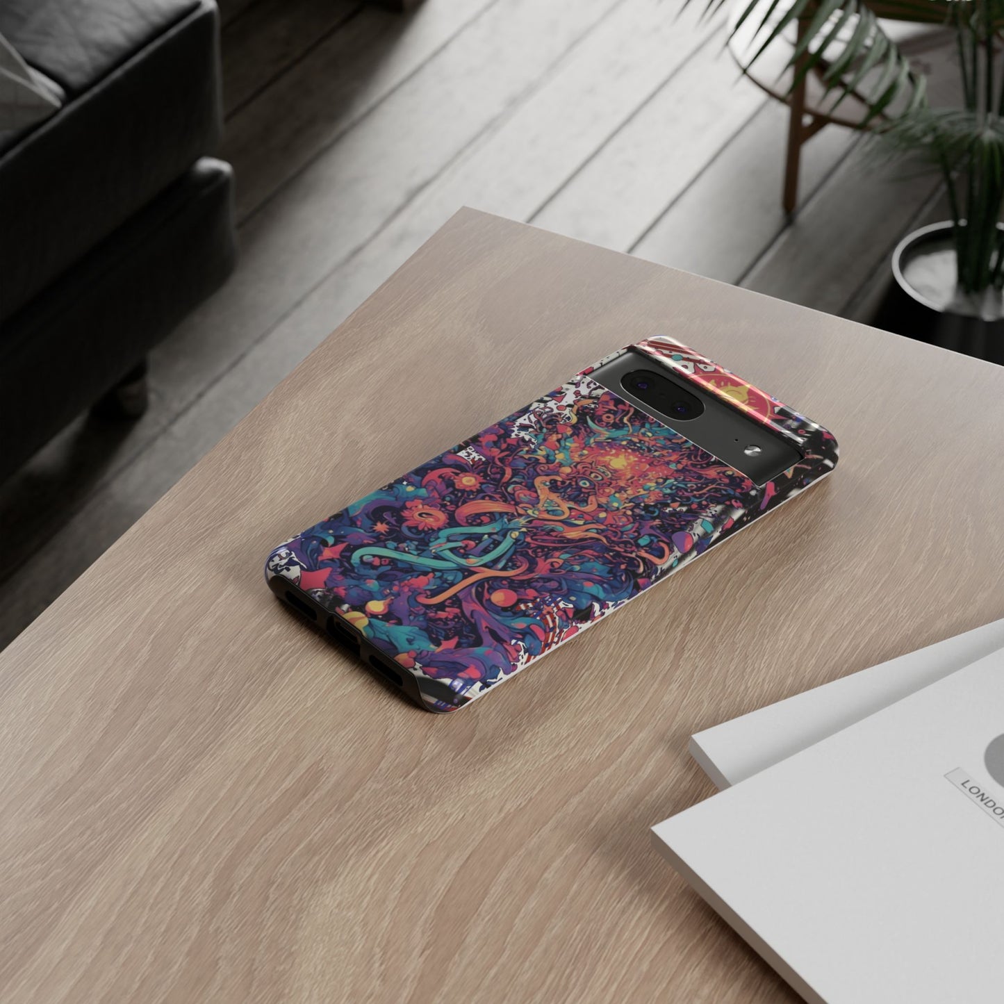 Colorful Phone Case, Unique Phone Cover, Tough Cases, Artistic Smartphone Protector, Gifts for Her
