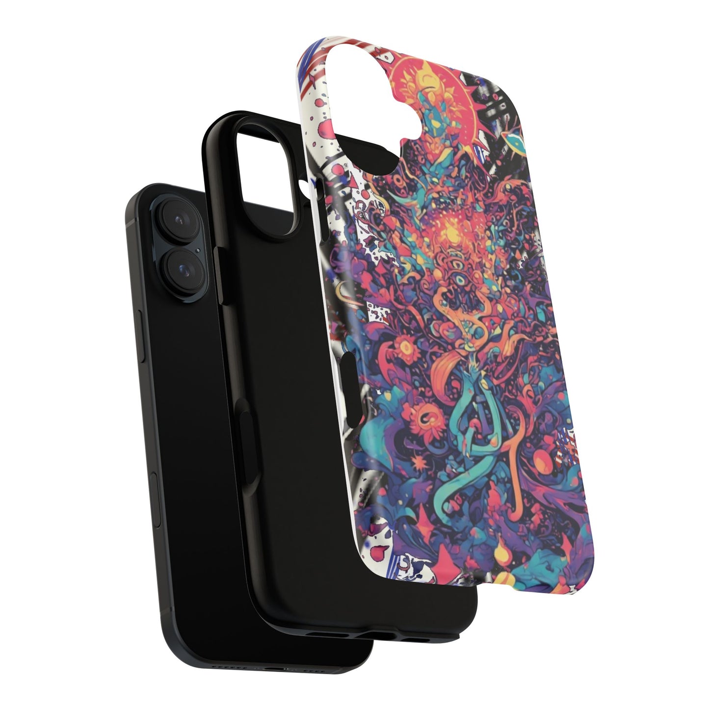Colorful Phone Case, Unique Phone Cover, Tough Cases, Artistic Smartphone Protector, Gifts for Her