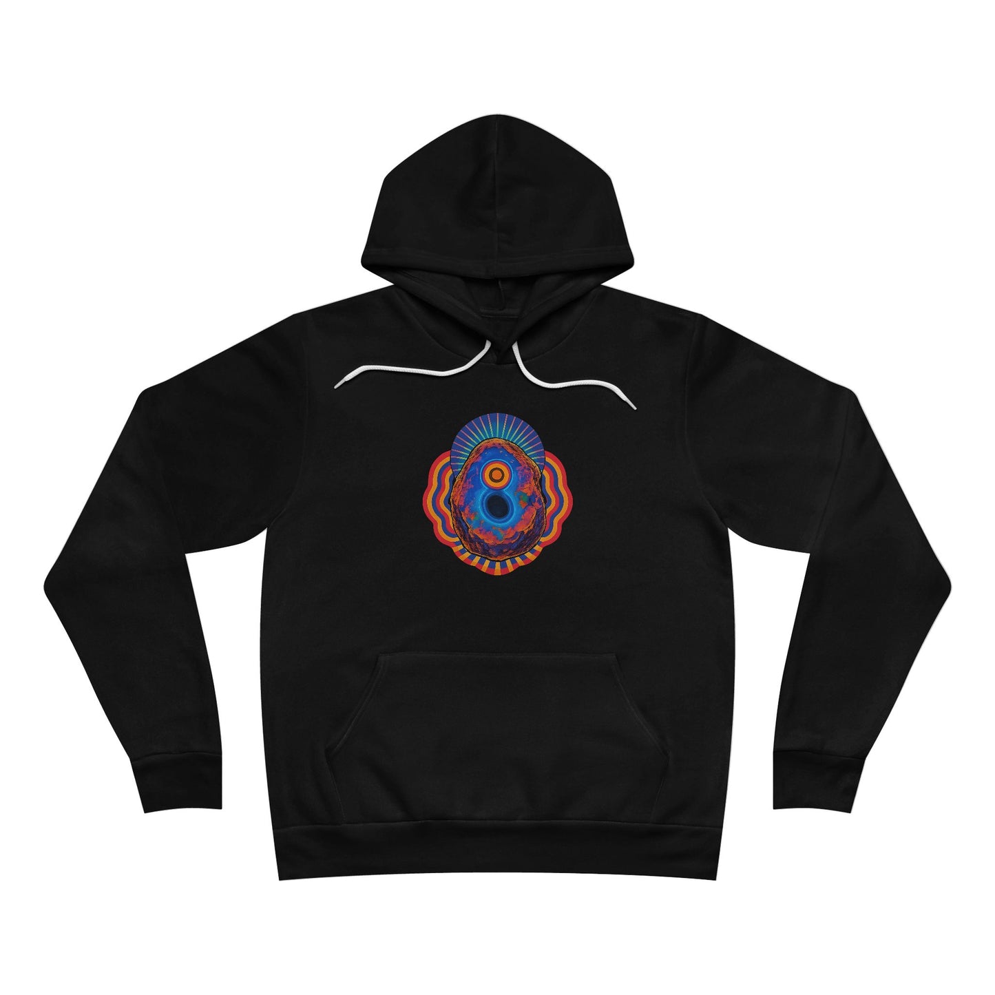 Litho-Glyph Hoodie – Ethiopian Opal Signal: Cozy Unisex Sweatshirt, Graphic Pullover for Creative Souls, Perfect Gift for Occasions, Unique Loungewear