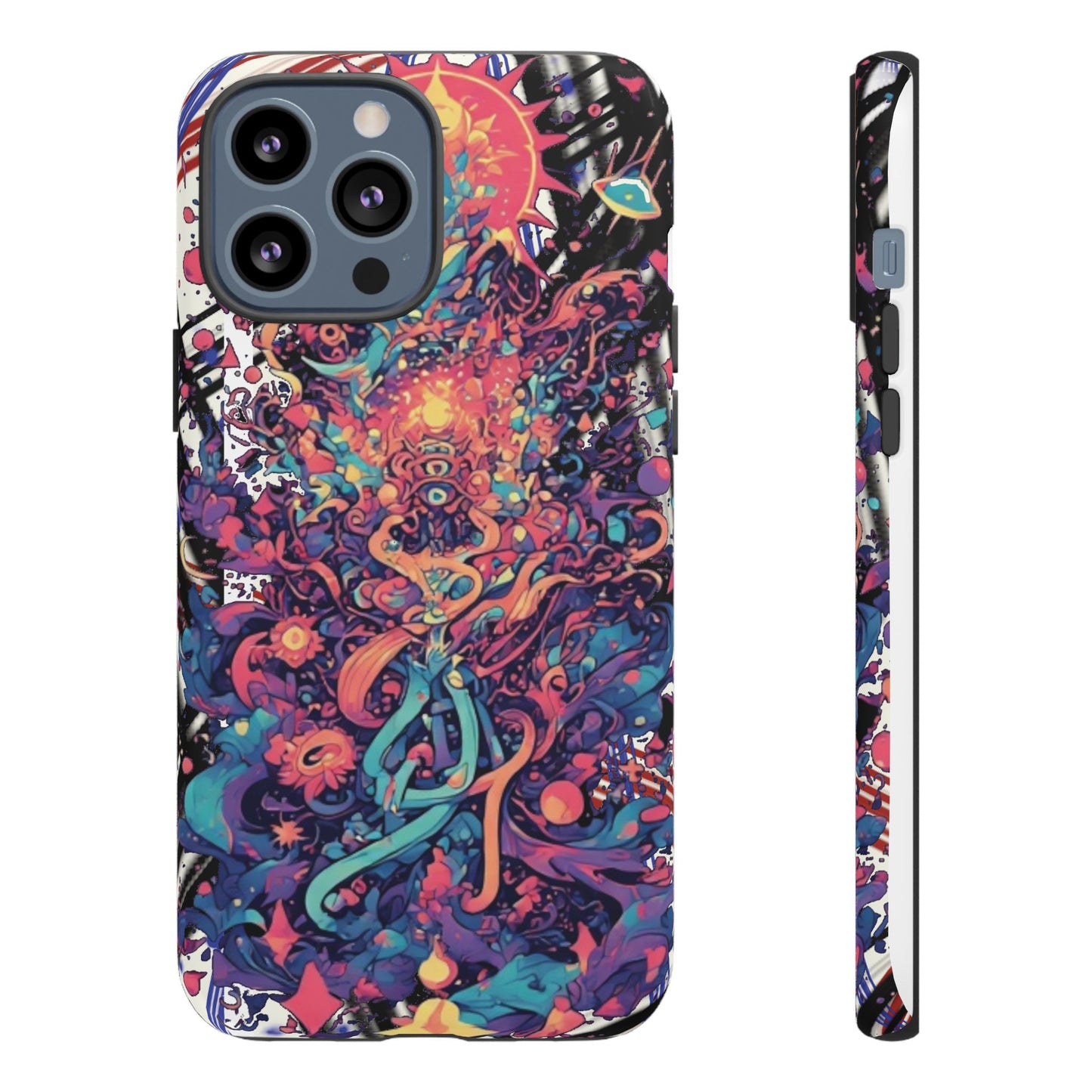 Colorful Phone Case, Unique Phone Cover, Tough Cases, Artistic Smartphone Protector, Gifts for Her