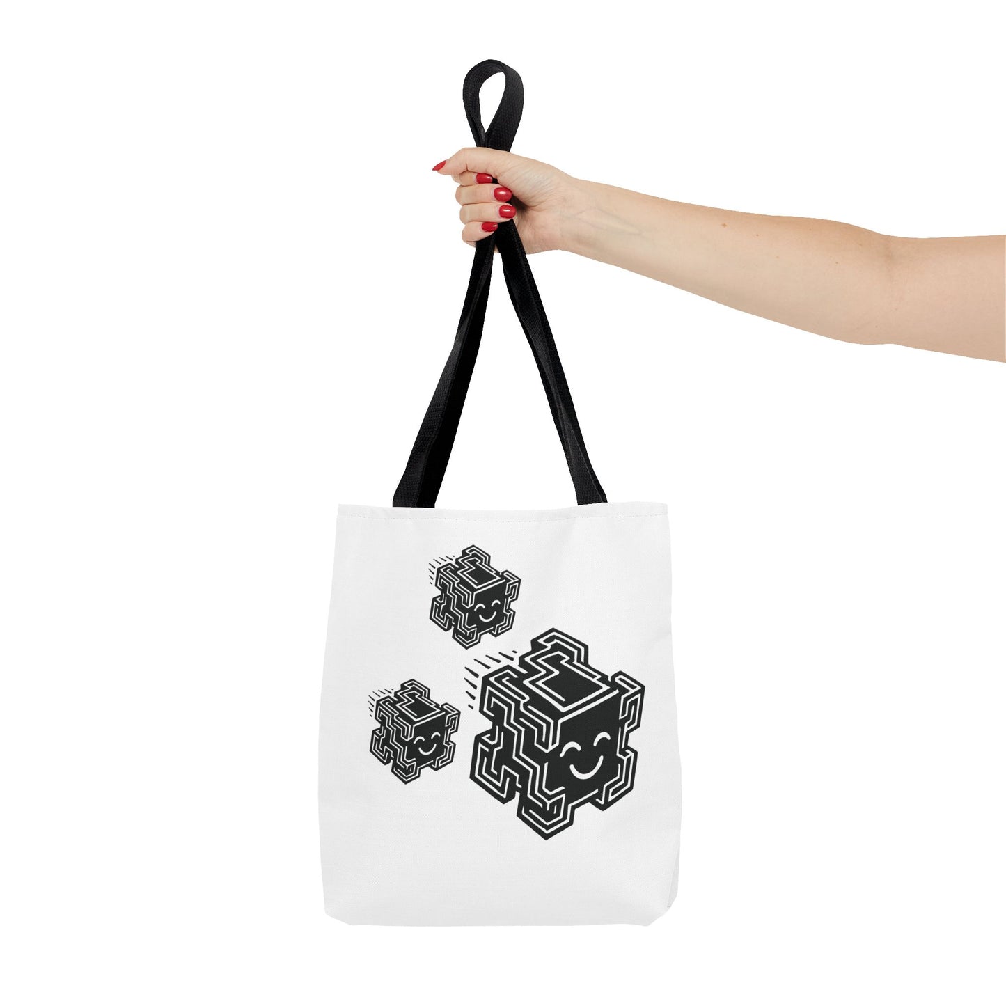 "Glitchee Fam" Motivational Tote Bag, Gym Carryall, Workout Bag, Reusable Shopping Tote, Eco-Friendly Reusable Bag, Challenge Every System Bag
