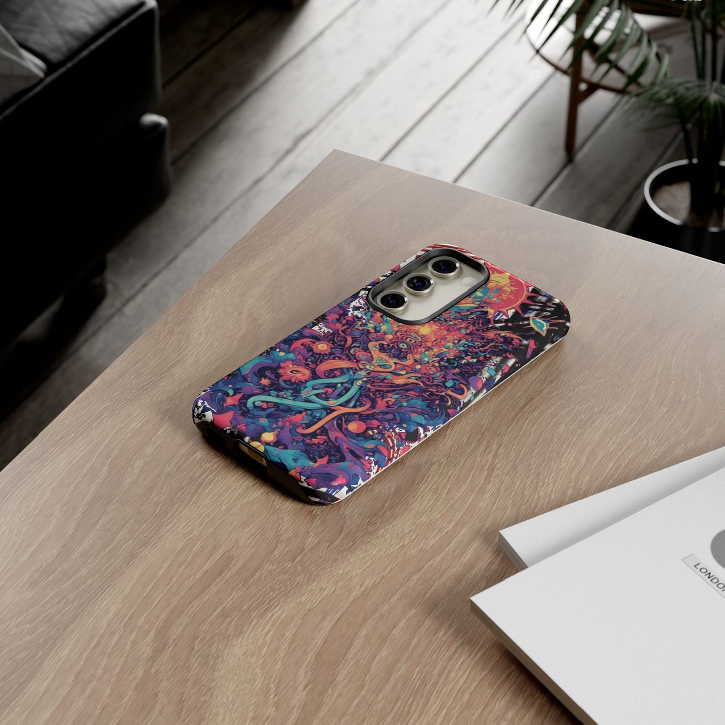 Colorful Phone Case, Unique Phone Cover, Tough Cases, Artistic Smartphone Protector, Gifts for Her