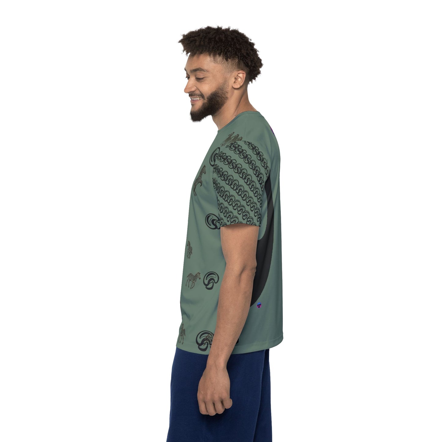 Men's Sports Jersey with Unique AOP Design - Perfect for Athletes, Casual Wear, Sport Events, Gifts for Him, Weekend Wear
