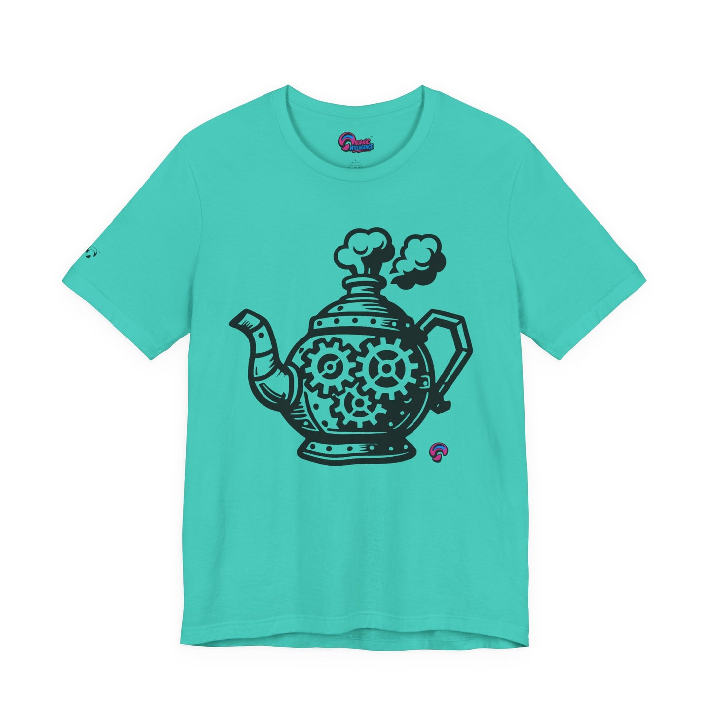 'Full Steam Teapot' by Organic Intelligence™ Unisex Tee, Casual Shirt, Cotton T-shirt