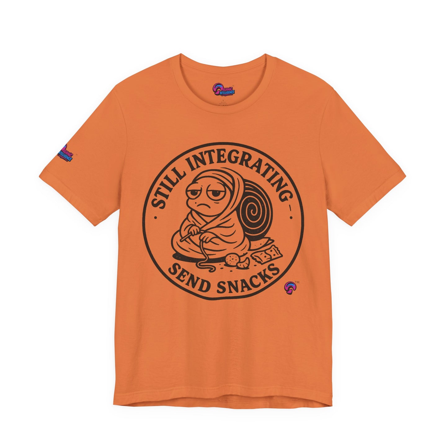 Still Integrating Tee – Snack-Fueled Awakening – Love Language Edition by Organic Intelligence™ Unisex Tee, Casual Shirt, Cotton T-shirt