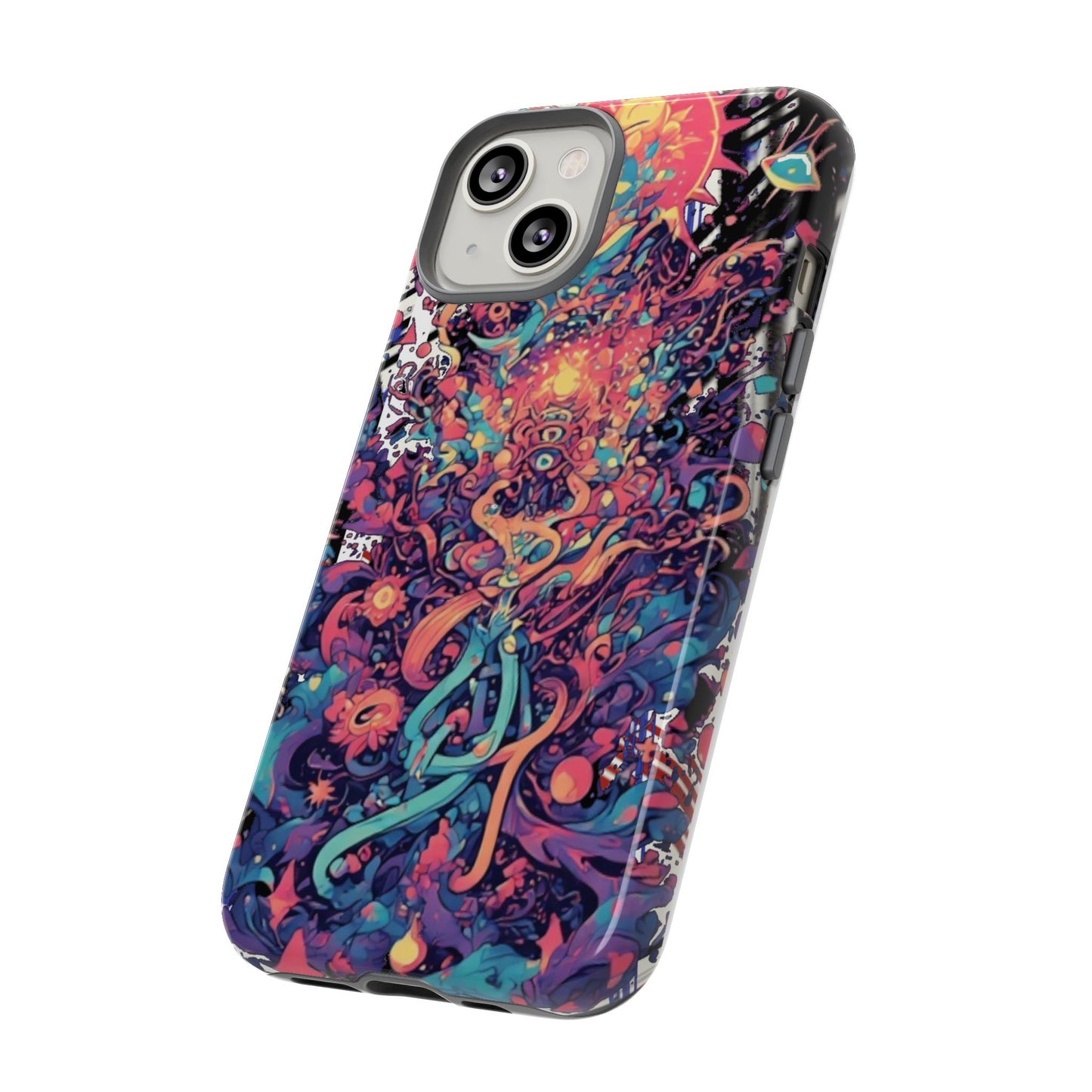 Colorful Phone Case, Unique Phone Cover, Tough Cases, Artistic Smartphone Protector, Gifts for Her