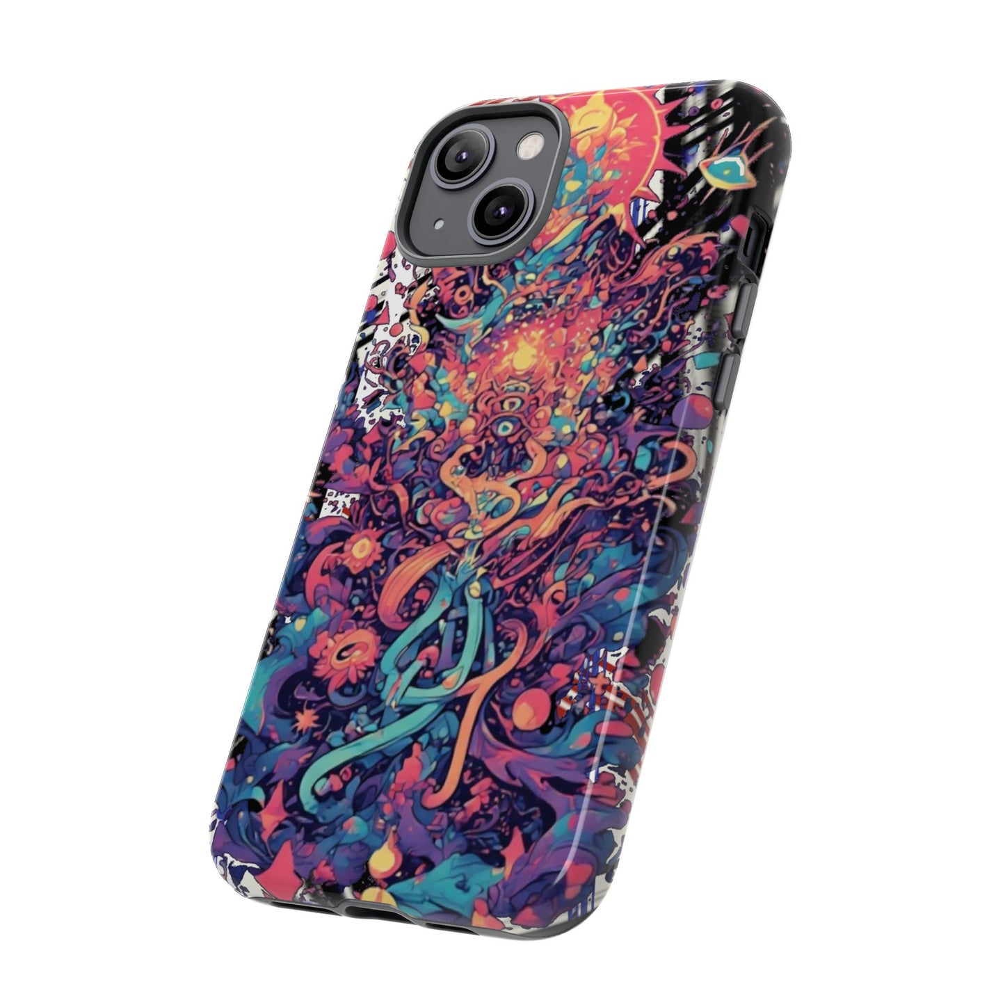 Colorful Phone Case, Unique Phone Cover, Tough Cases, Artistic Smartphone Protector, Gifts for Her