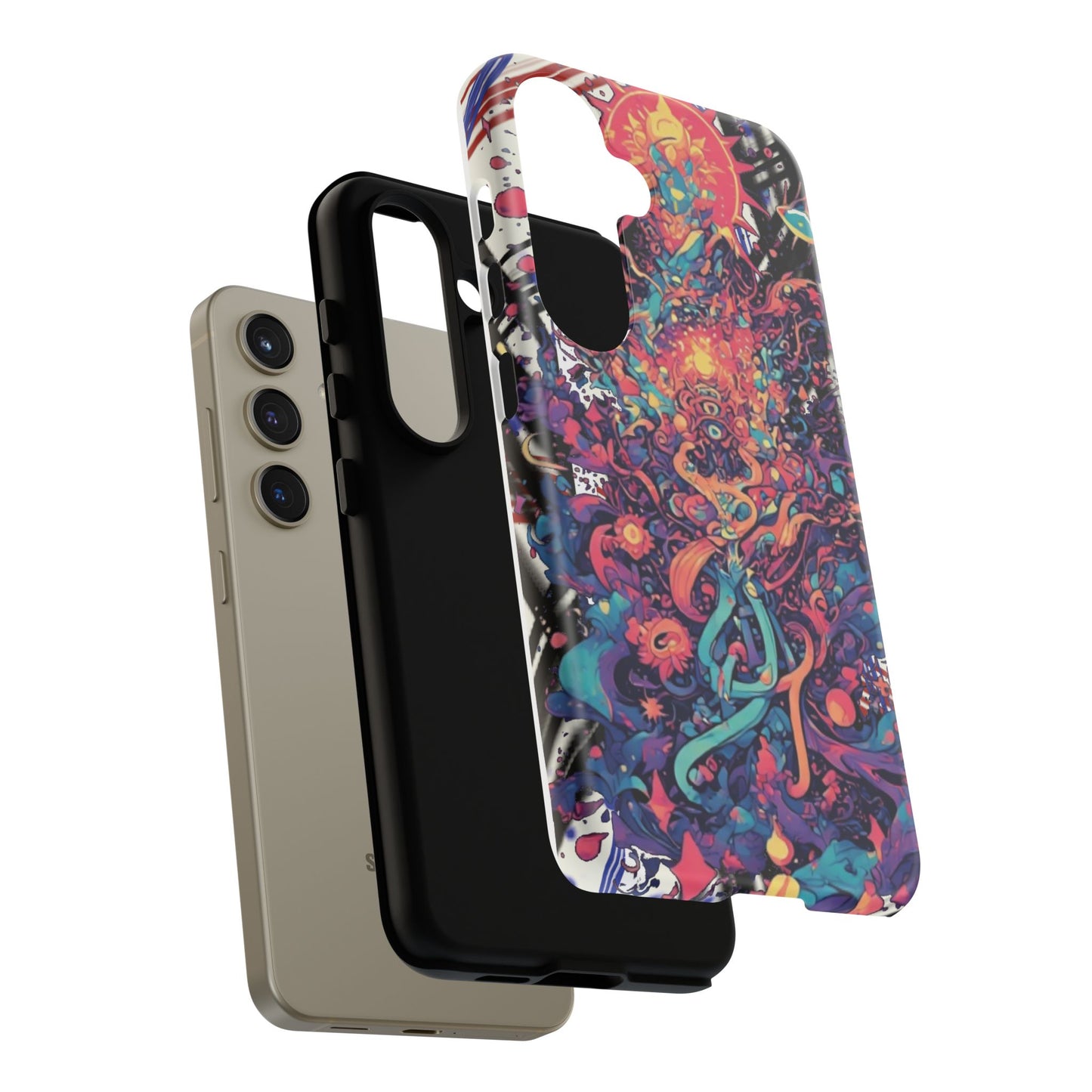 Colorful Phone Case, Unique Phone Cover, Tough Cases, Artistic Smartphone Protector, Gifts for Her
