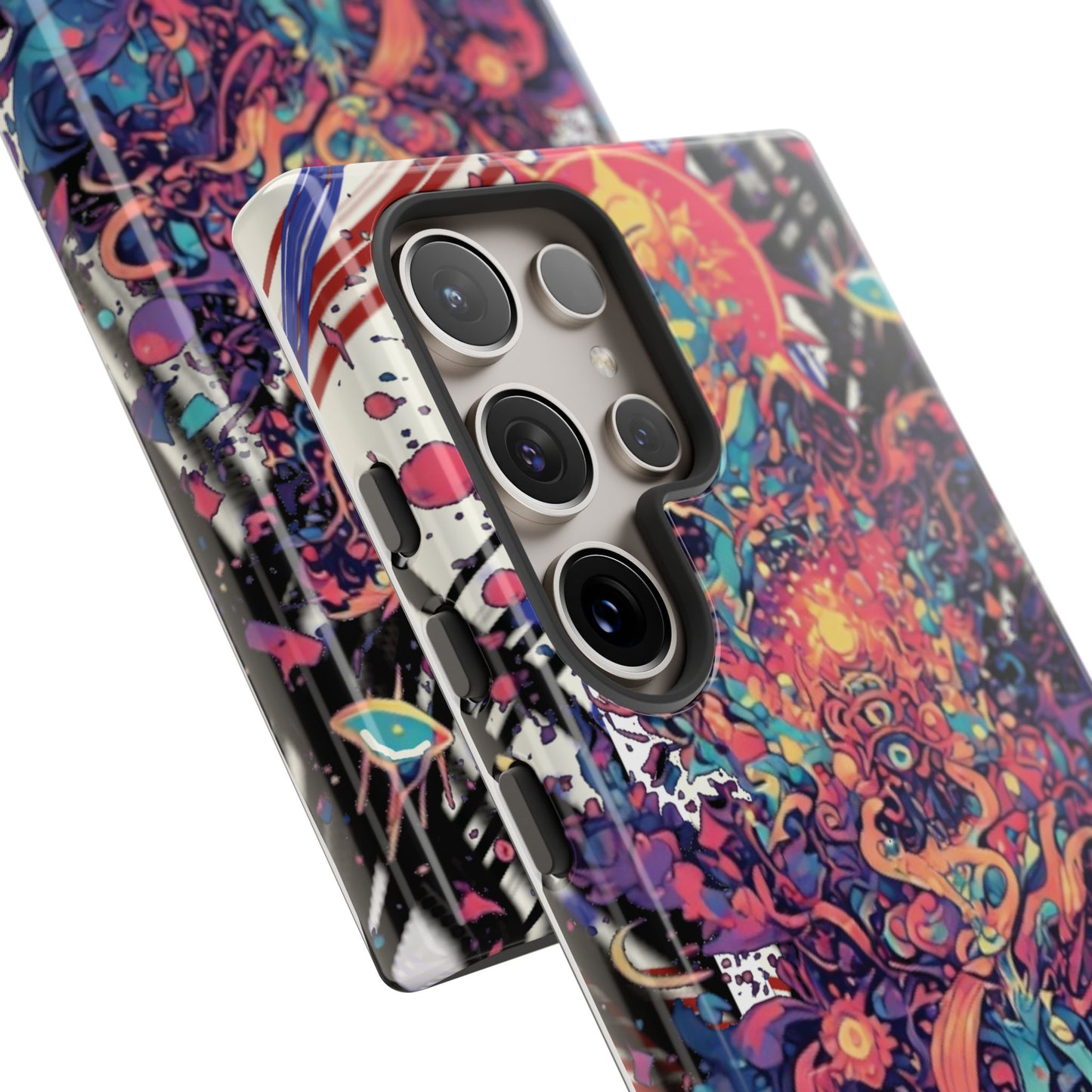 Colorful Phone Case, Unique Phone Cover, Tough Cases, Artistic Smartphone Protector, Gifts for Her