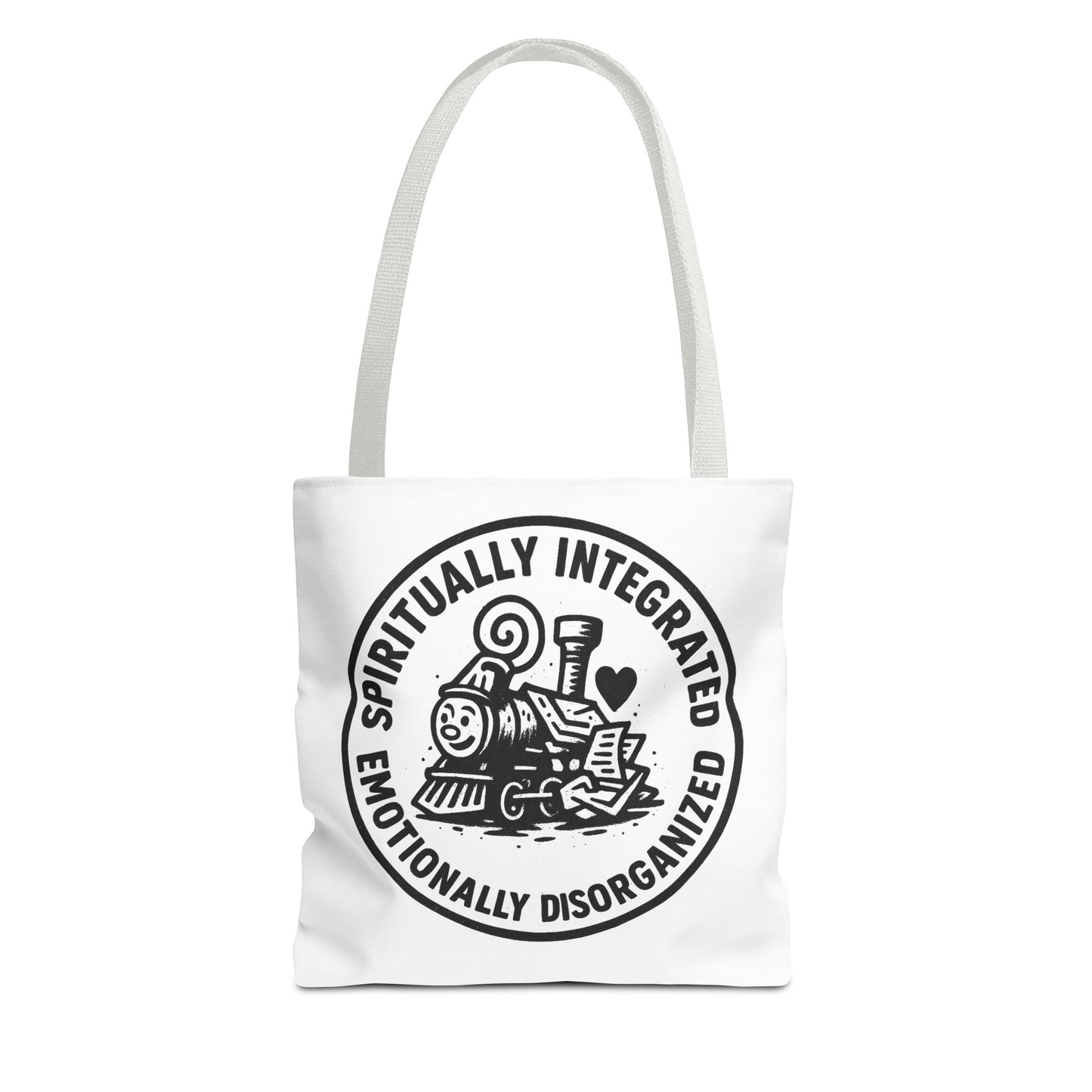 Emotionally Disorganized" Motivational Tote Bag, Gym Carryall, Workout Bag, Reusable Shopping Tote, Eco-Friendly Reusable Bag, Challenge Every System Bag