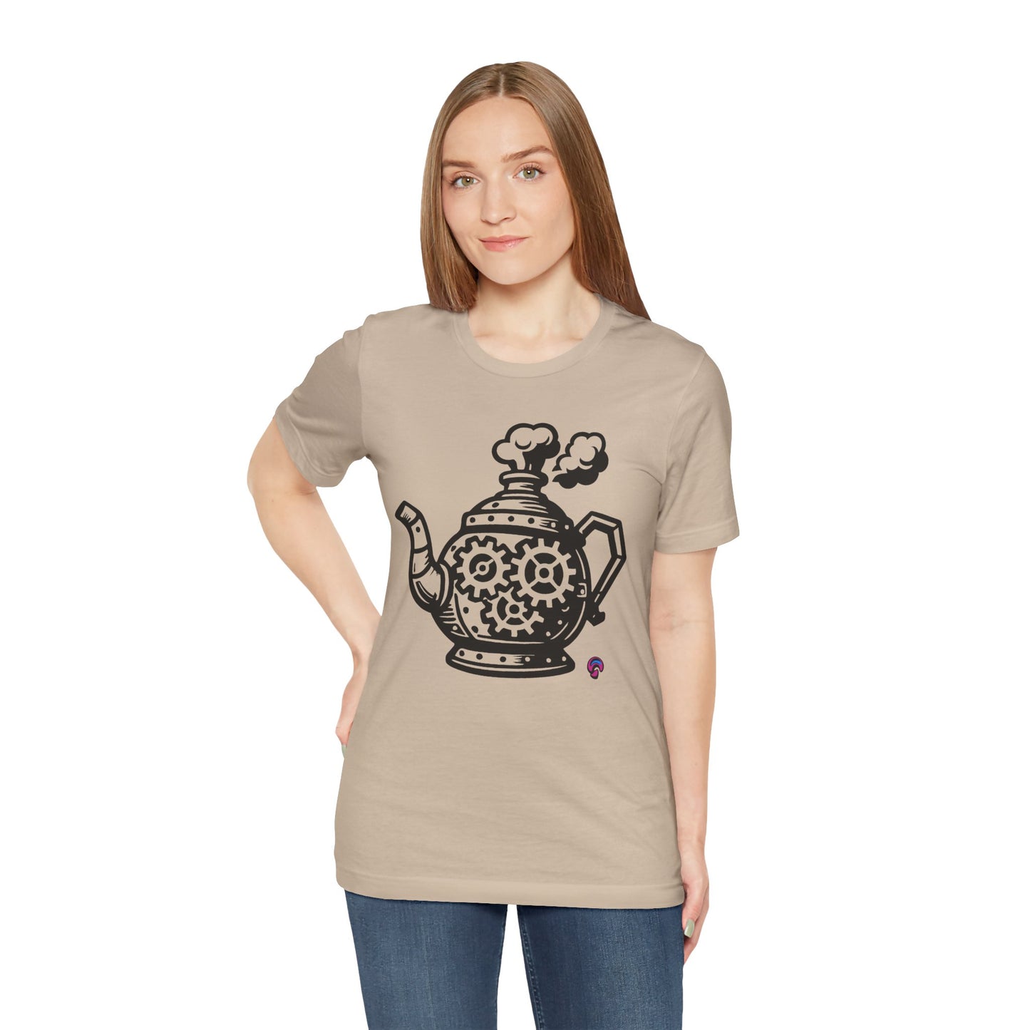 'Full Steam Teapot' by Organic Intelligence™ Unisex Tee, Casual Shirt, Cotton T-shirt