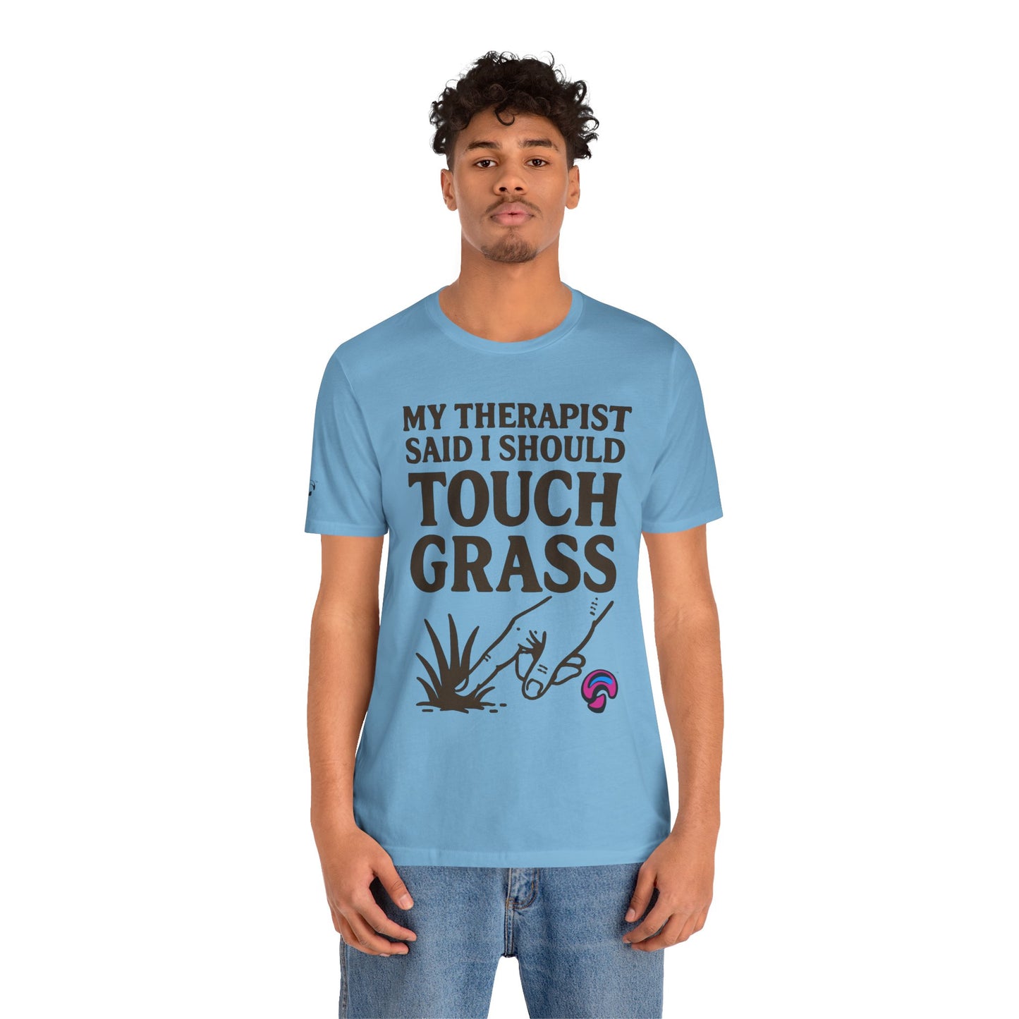 Touch Grass Tee – Sage Advice by Organic Intelligence™ Unisex Tee, Casual Shirt, Cotton T-shirt
