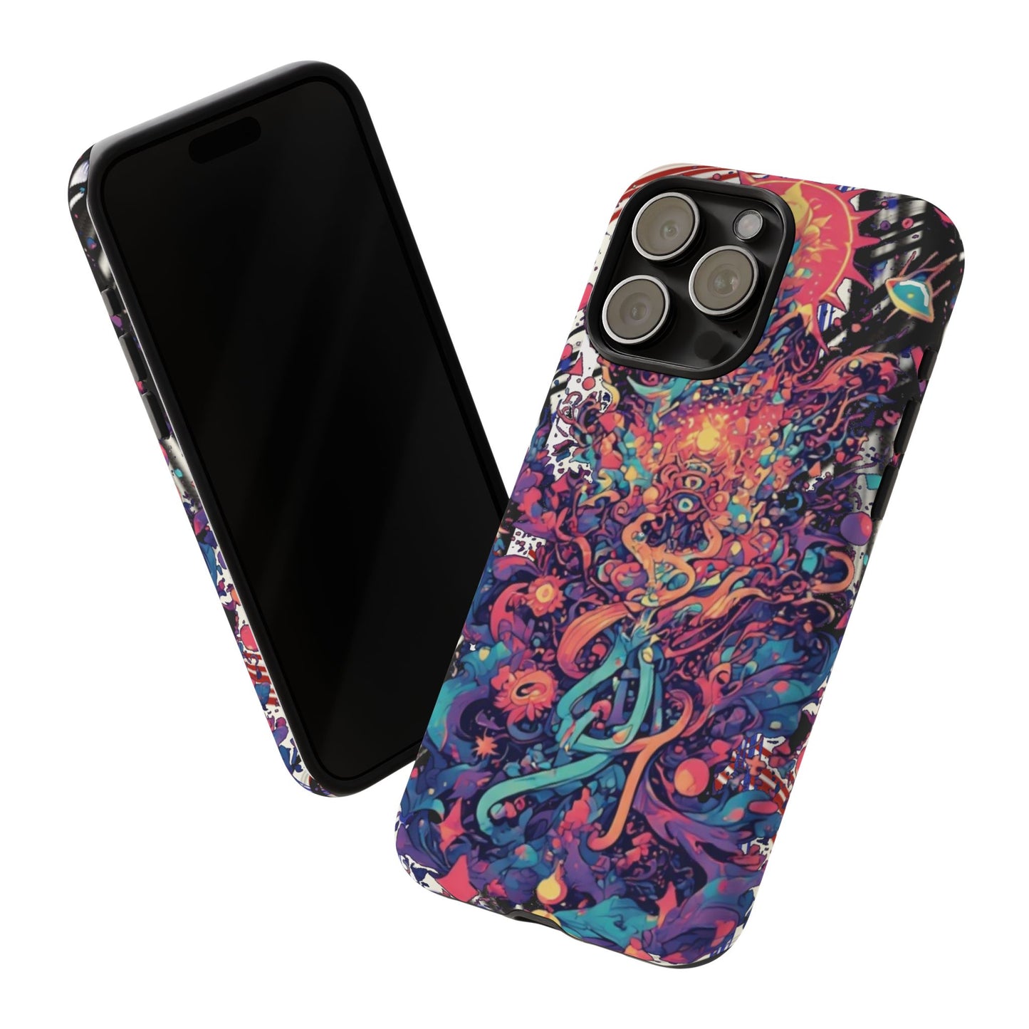 Colorful Phone Case, Unique Phone Cover, Tough Cases, Artistic Smartphone Protector, Gifts for Her