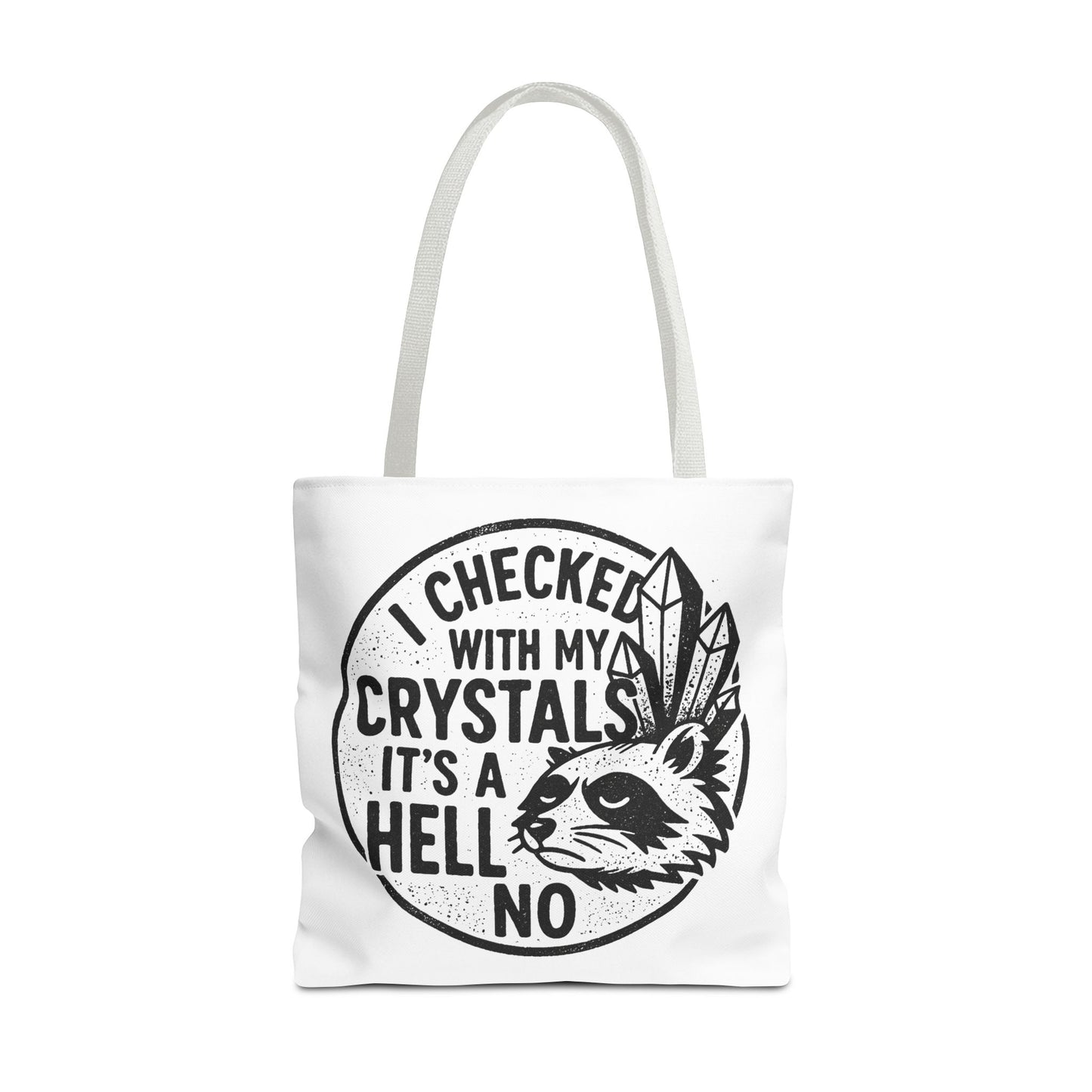 "It's a Hell No" Motivational Tote Bag, Gym Carryall, Workout Bag, Reusable Shopping Tote, Eco-Friendly Reusable Bag, Challenge Every System Bag