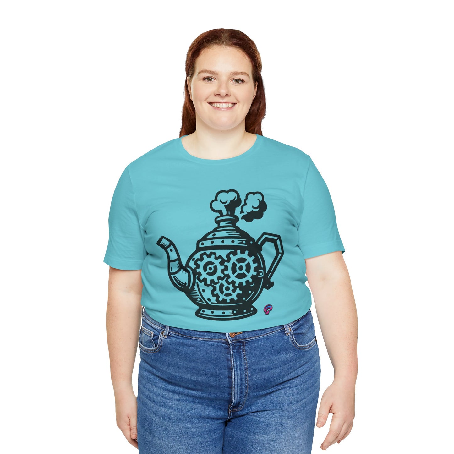 'Full Steam Teapot' by Organic Intelligence™ Unisex Tee, Casual Shirt, Cotton T-shirt
