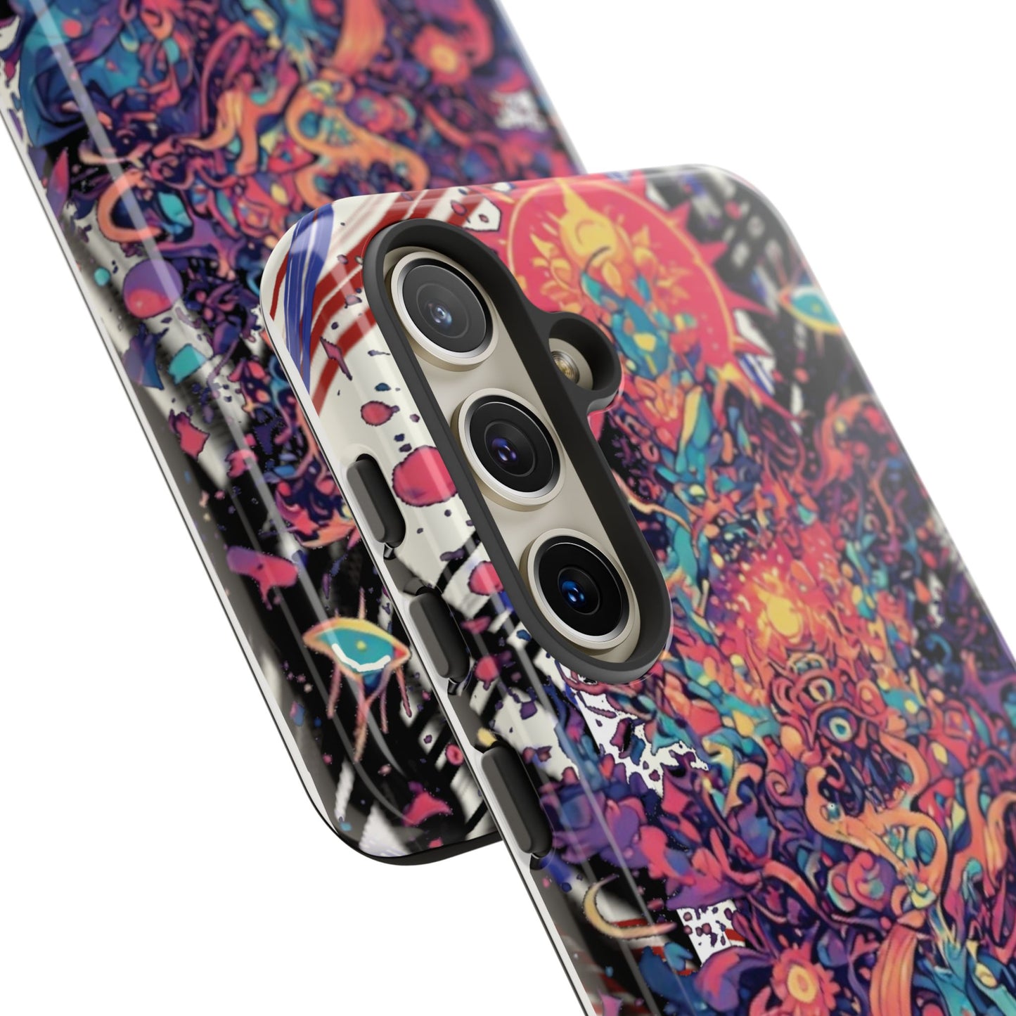 Colorful Phone Case, Unique Phone Cover, Tough Cases, Artistic Smartphone Protector, Gifts for Her