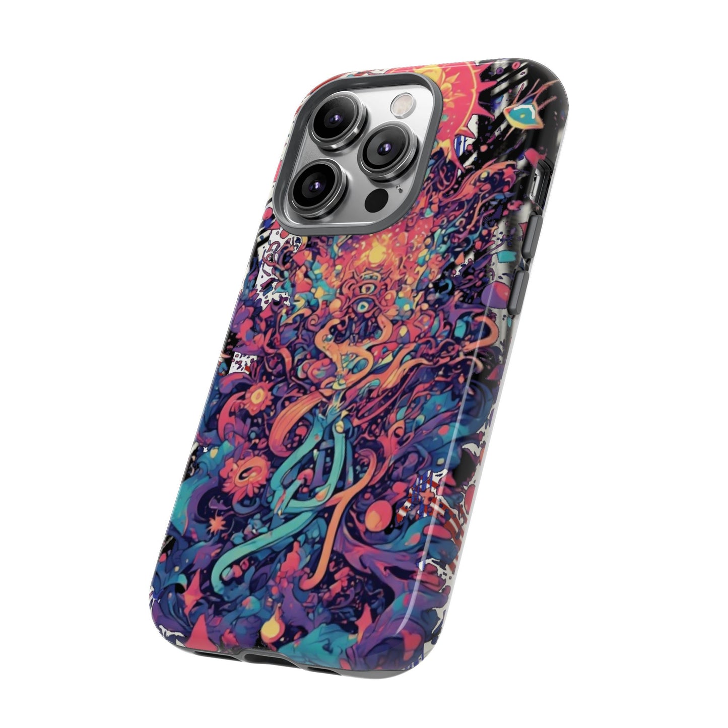Colorful Phone Case, Unique Phone Cover, Tough Cases, Artistic Smartphone Protector, Gifts for Her