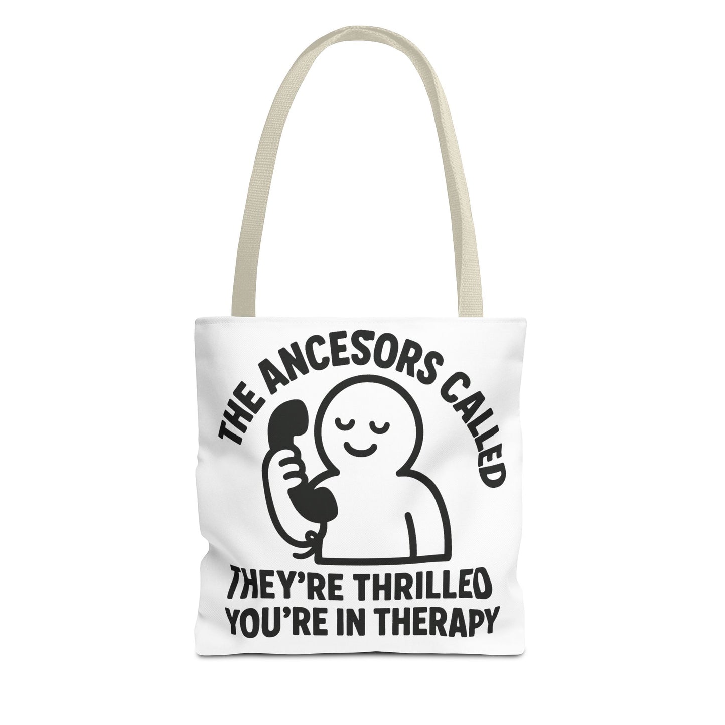 "The Ancestors are Thrilled" tote bag, Gym bag carryall