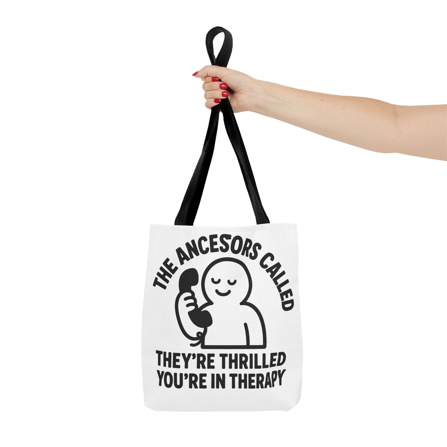 "The Ancestors are Thrilled" tote bag, Gym bag carryall