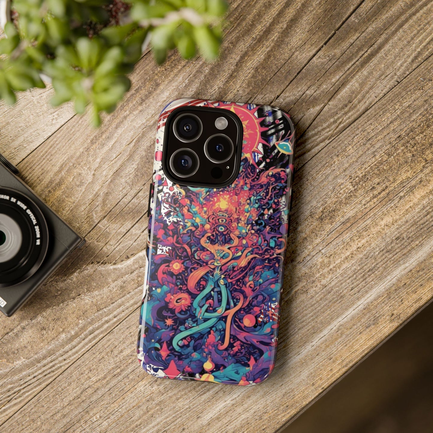Colorful Phone Case, Unique Phone Cover, Tough Cases, Artistic Smartphone Protector, Gifts for Her