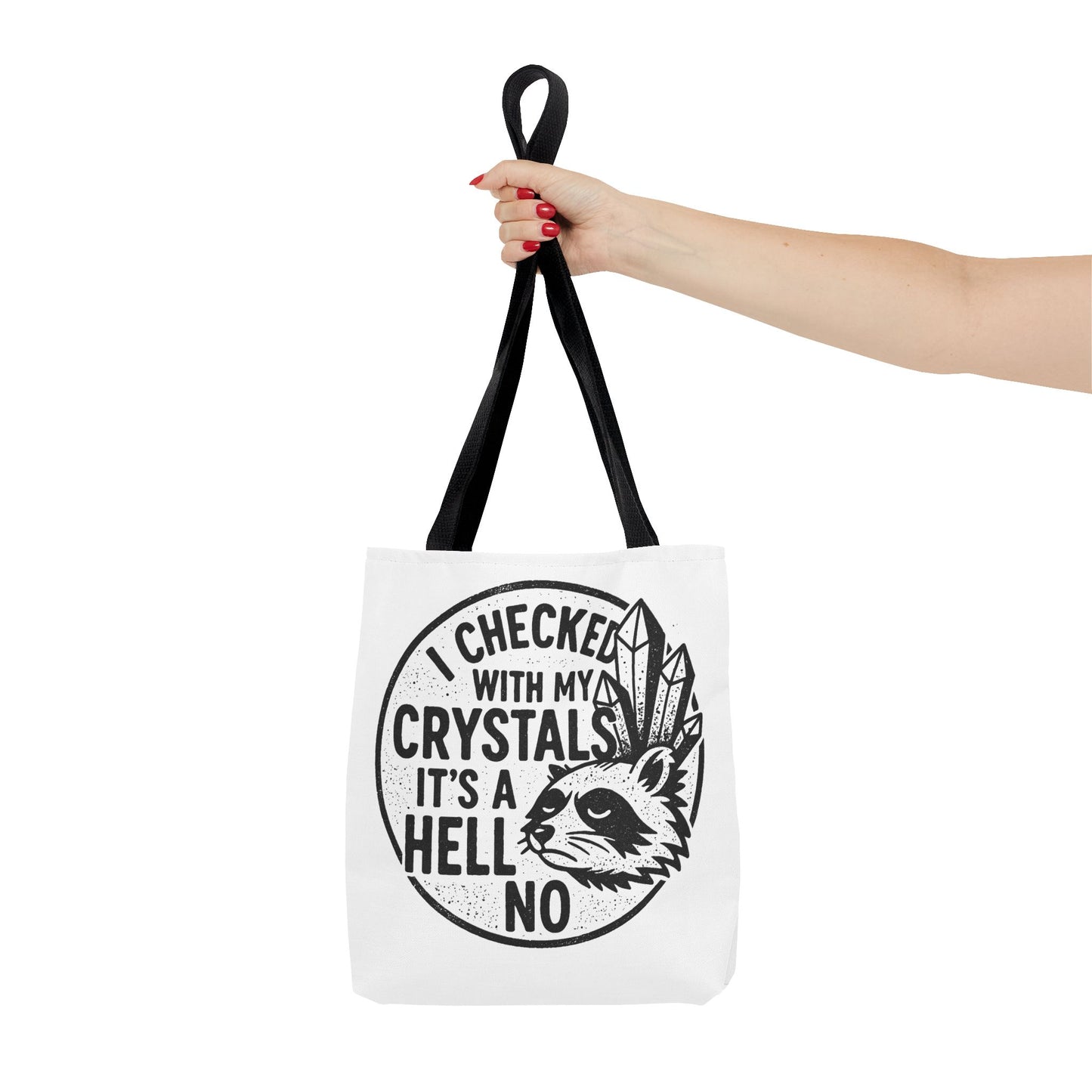 "It's a Hell No" Motivational Tote Bag, Gym Carryall, Workout Bag, Reusable Shopping Tote, Eco-Friendly Reusable Bag, Challenge Every System Bag