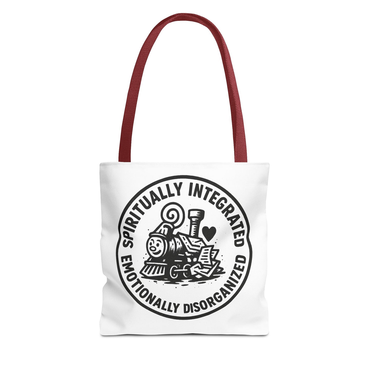 Emotionally Disorganized" Motivational Tote Bag, Gym Carryall, Workout Bag, Reusable Shopping Tote, Eco-Friendly Reusable Bag, Challenge Every System Bag