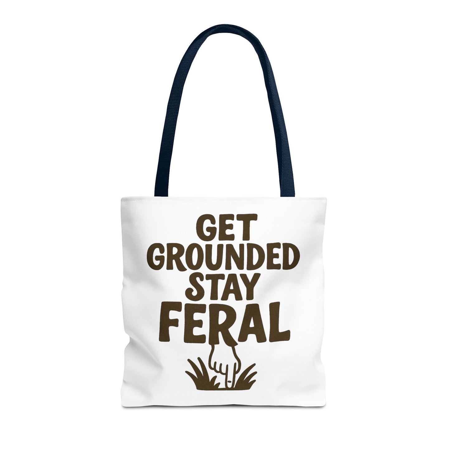 "Stay Feral" Motivational Tote Bag, Gym Carryall, Workout Bag, Reusable Shopping Tote, Eco-Friendly Reusable Bag, Challenge Every System Bag