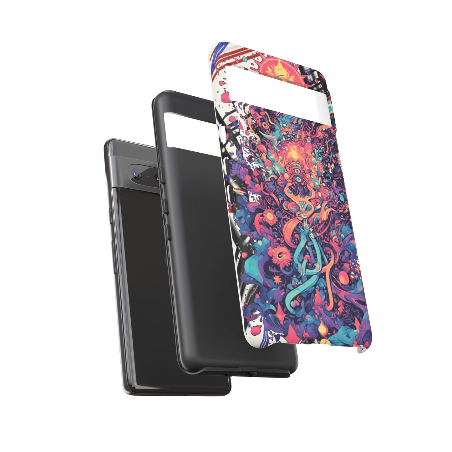 Colorful Phone Case, Unique Phone Cover, Tough Cases, Artistic Smartphone Protector, Gifts for Her