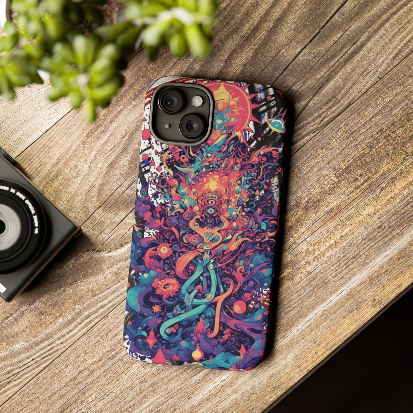 Colorful Phone Case, Unique Phone Cover, Tough Cases, Artistic Smartphone Protector, Gifts for Her