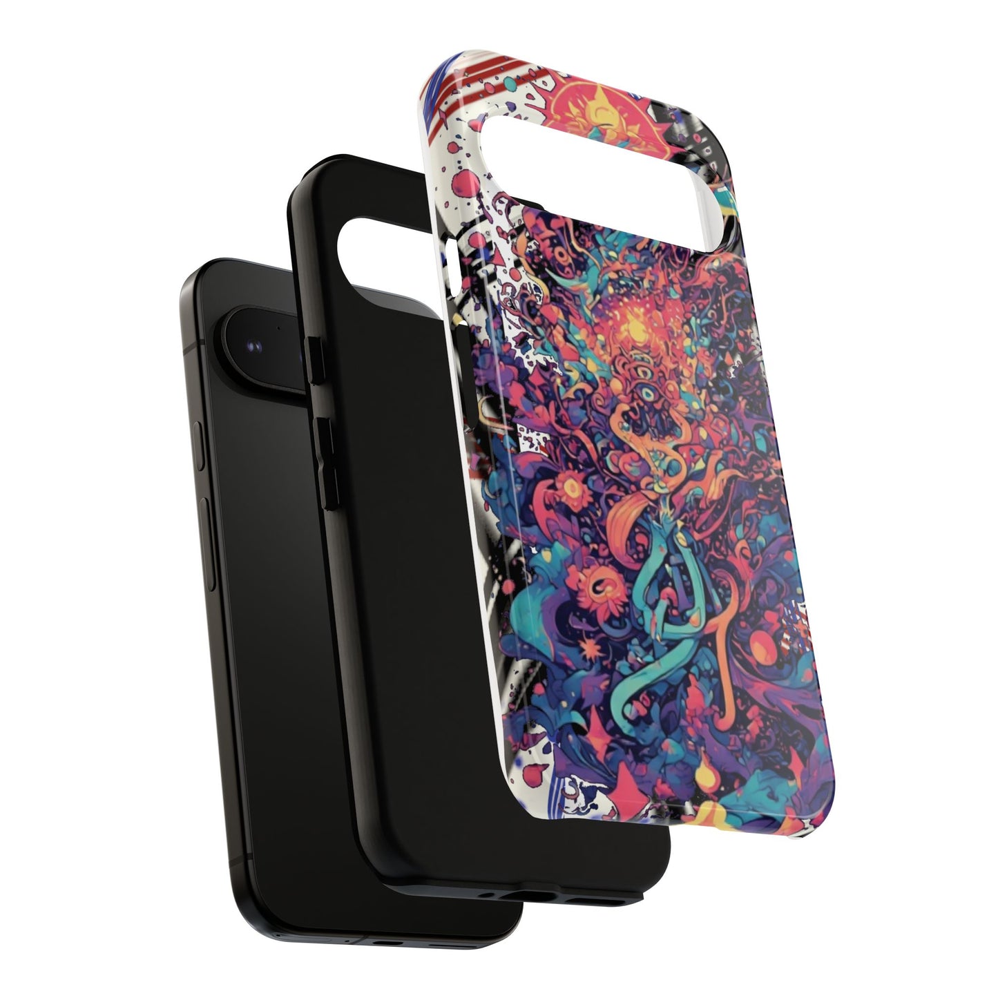 Colorful Phone Case, Unique Phone Cover, Tough Cases, Artistic Smartphone Protector, Gifts for Her