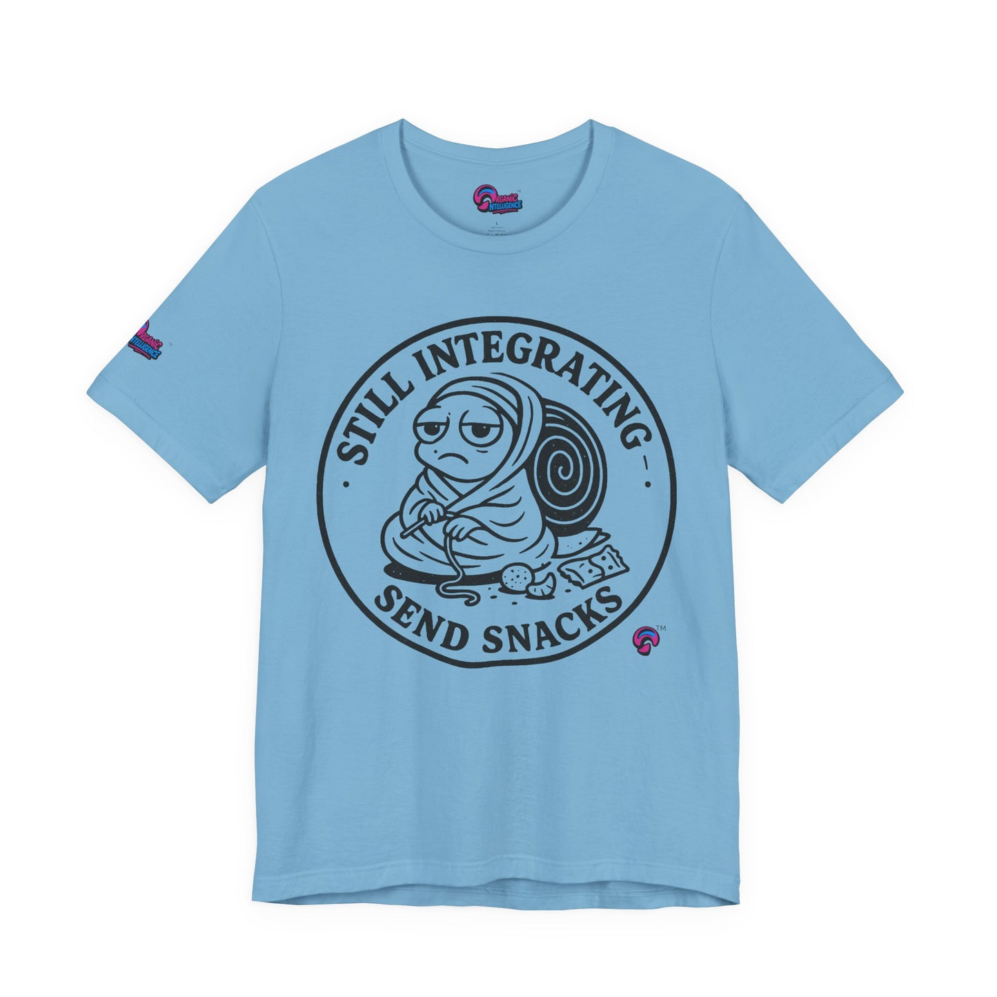 Still Integrating Tee – Snack-Fueled Awakening – Love Language Edition by Organic Intelligence™ Unisex Tee, Casual Shirt, Cotton T-shirt