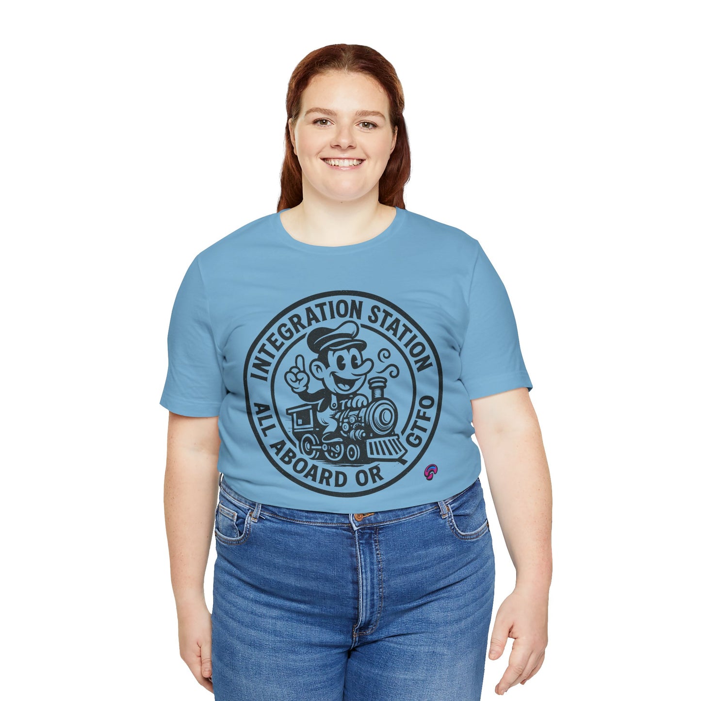 Integration Station Tee – All Aboard or GTFO by Organic Intelligence™ Unisex Tee, Casual Shirt, Cotton T-shirt