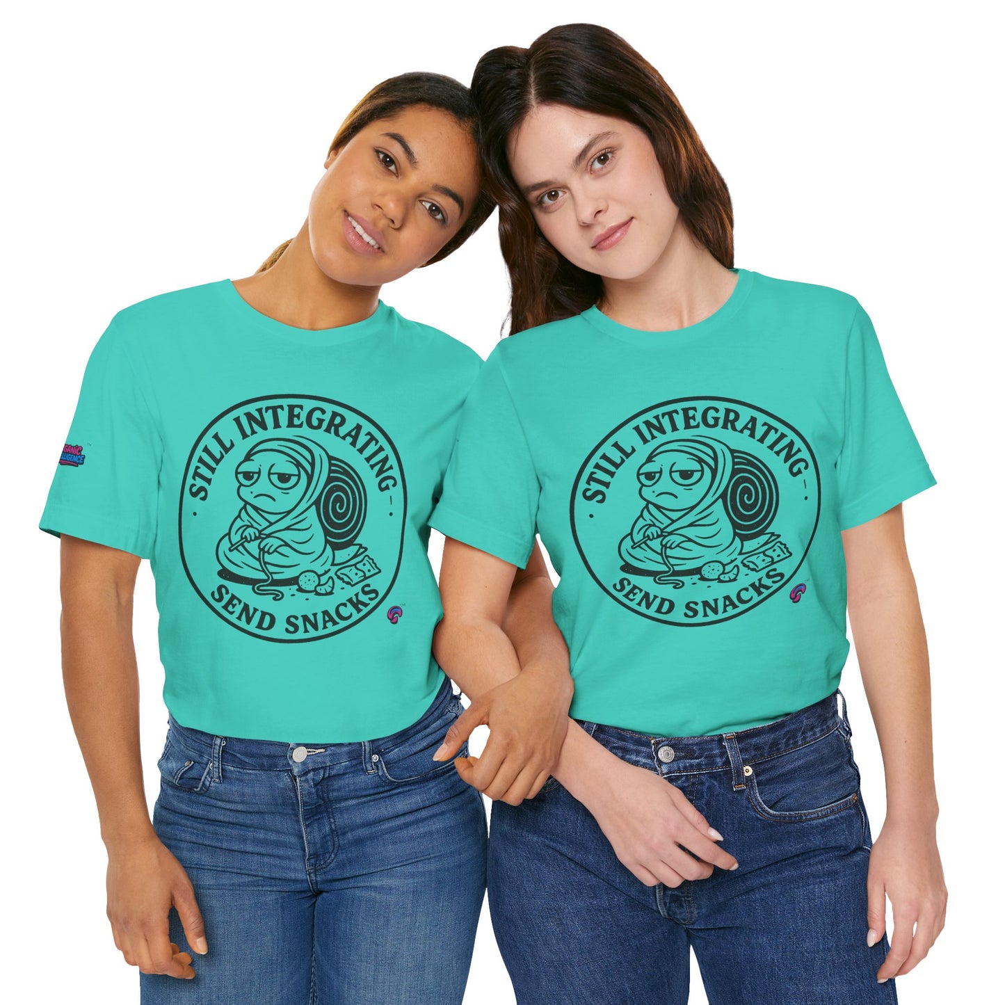 Still Integrating Tee – Snack-Fueled Awakening – Love Language Edition by Organic Intelligence™ Unisex Tee, Casual Shirt, Cotton T-shirt
