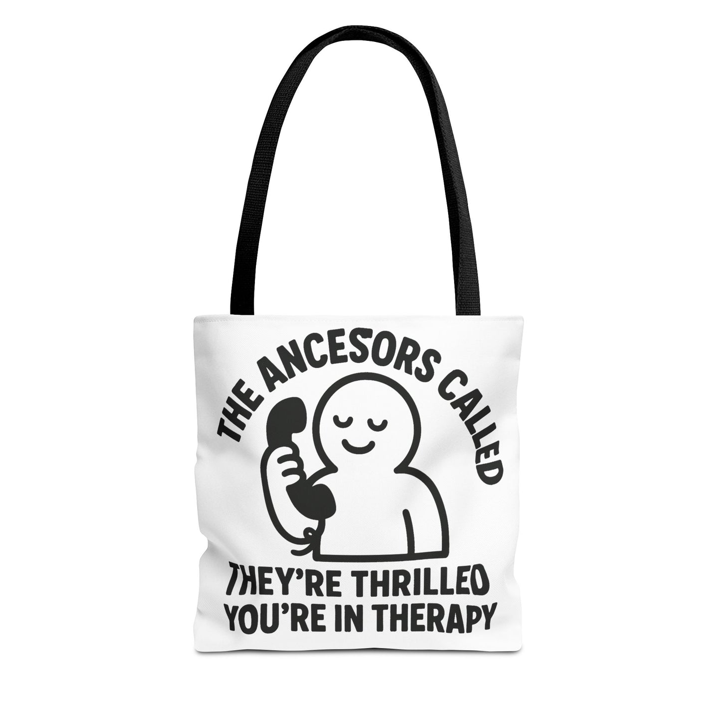 "The Ancestors are Thrilled" tote bag, Gym bag carryall