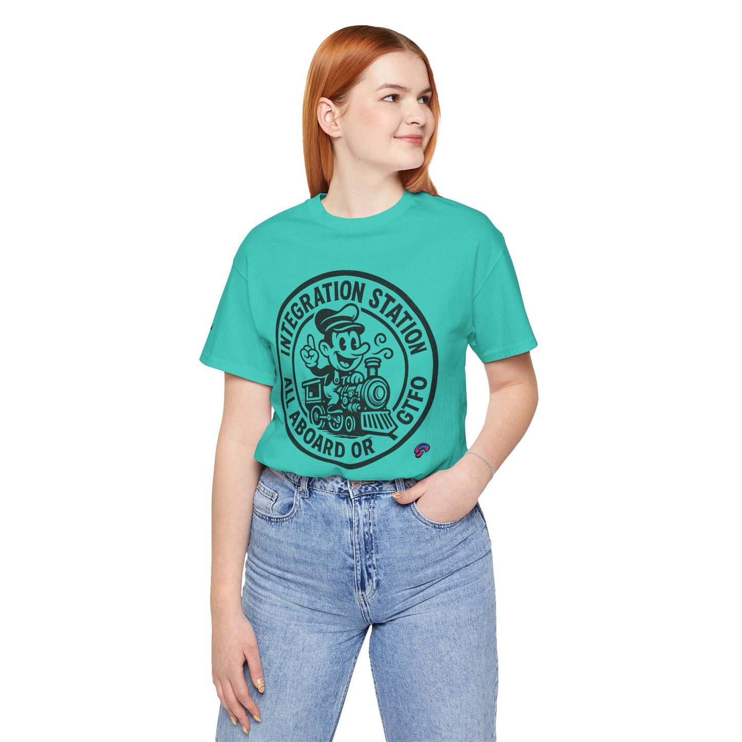 Integration Station Tee – All Aboard or GTFO by Organic Intelligence™ Unisex Tee, Casual Shirt, Cotton T-shirt