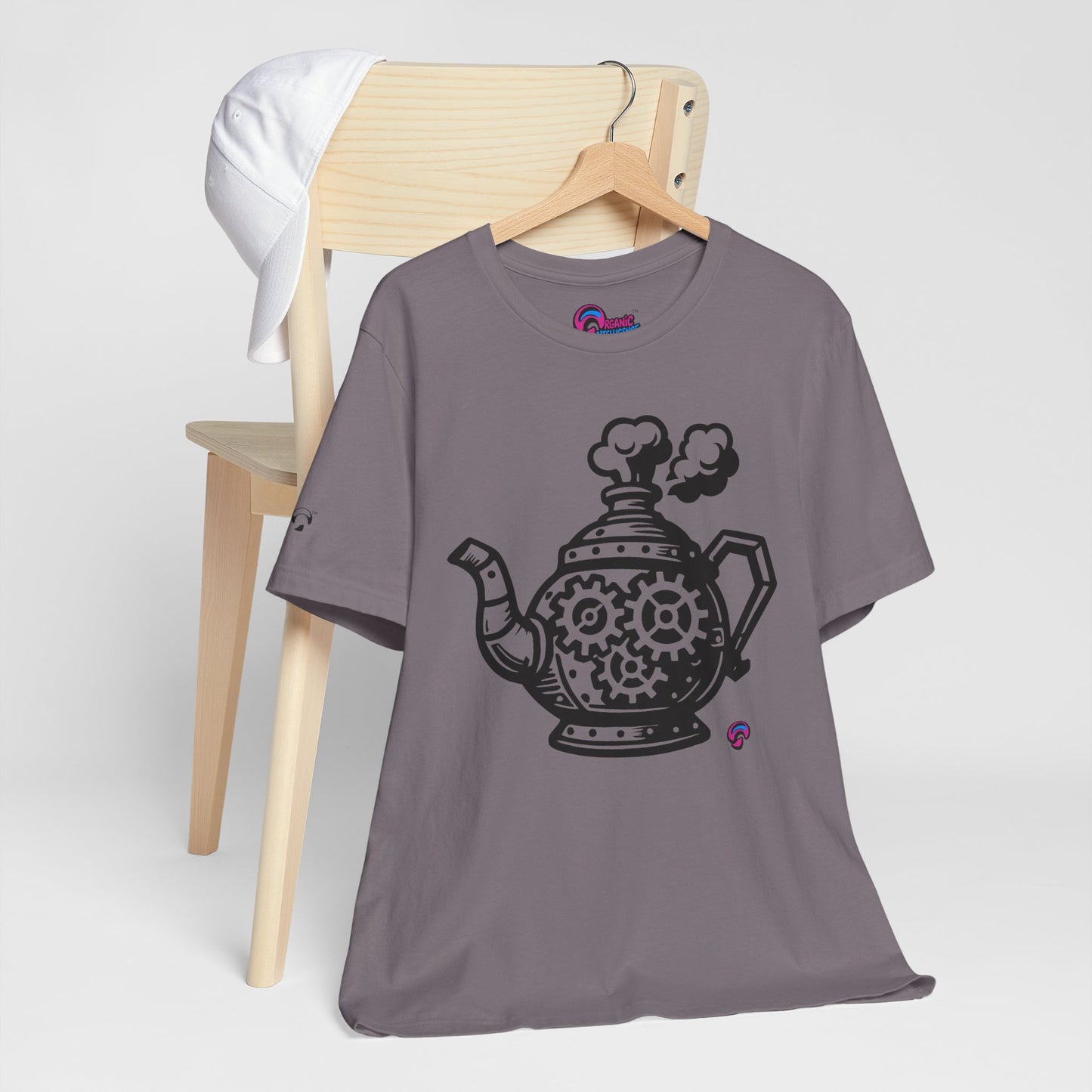 'Full Steam Teapot' by Organic Intelligence™ Unisex Tee, Casual Shirt, Cotton T-shirt
