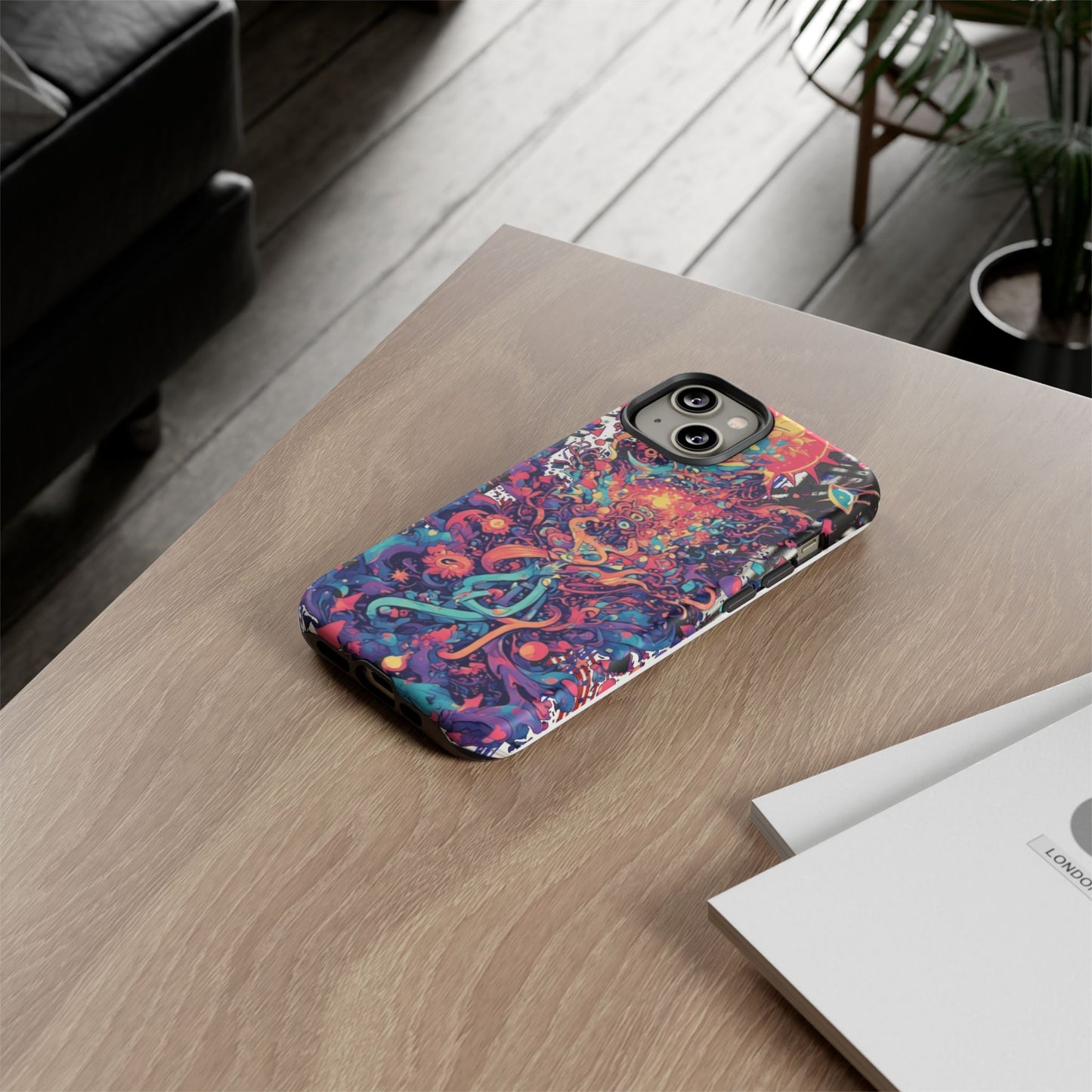 Colorful Phone Case, Unique Phone Cover, Tough Cases, Artistic Smartphone Protector, Gifts for Her