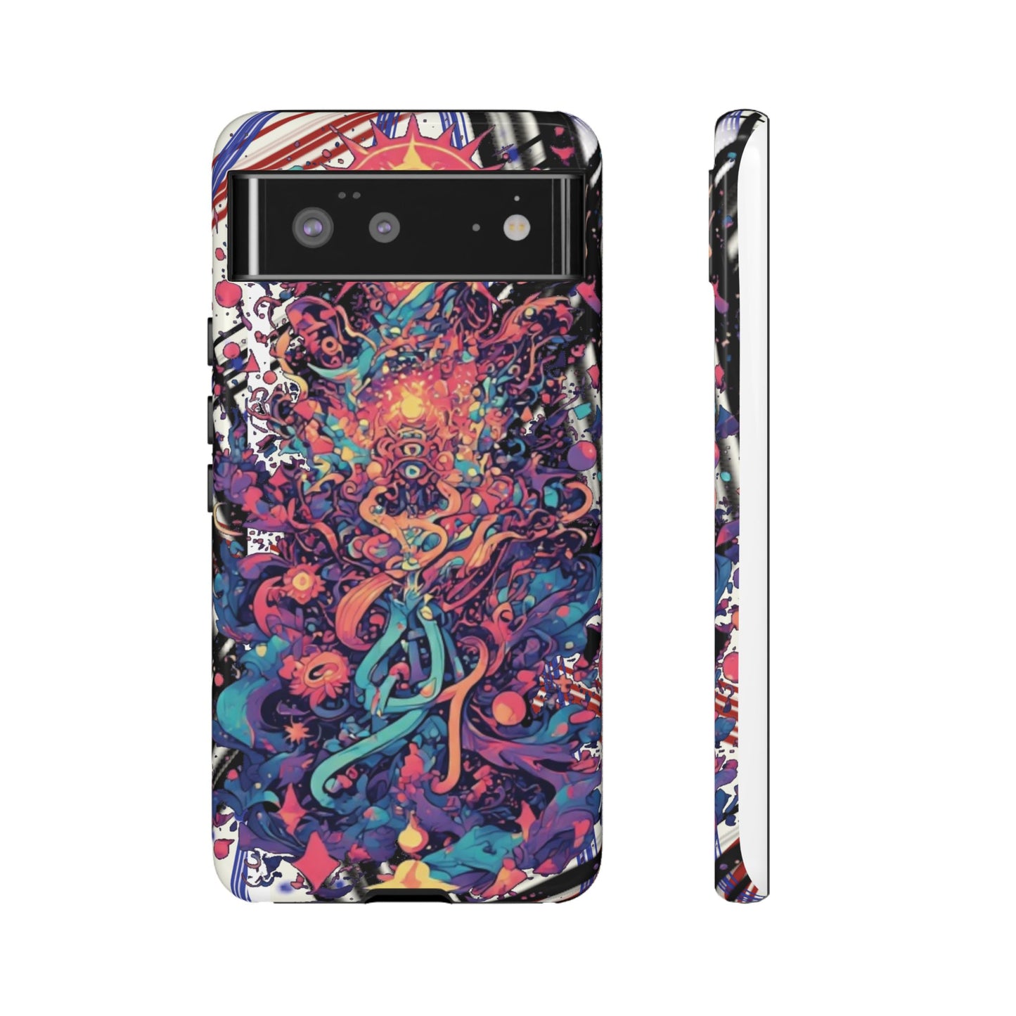 Colorful Phone Case, Unique Phone Cover, Tough Cases, Artistic Smartphone Protector, Gifts for Her