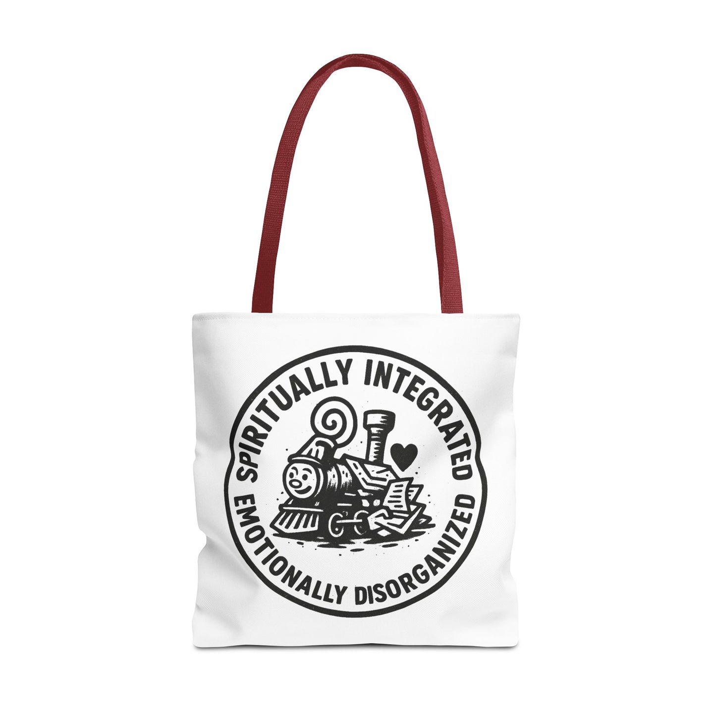 Emotionally Disorganized" Motivational Tote Bag, Gym Carryall, Workout Bag, Reusable Shopping Tote, Eco-Friendly Reusable Bag, Challenge Every System Bag