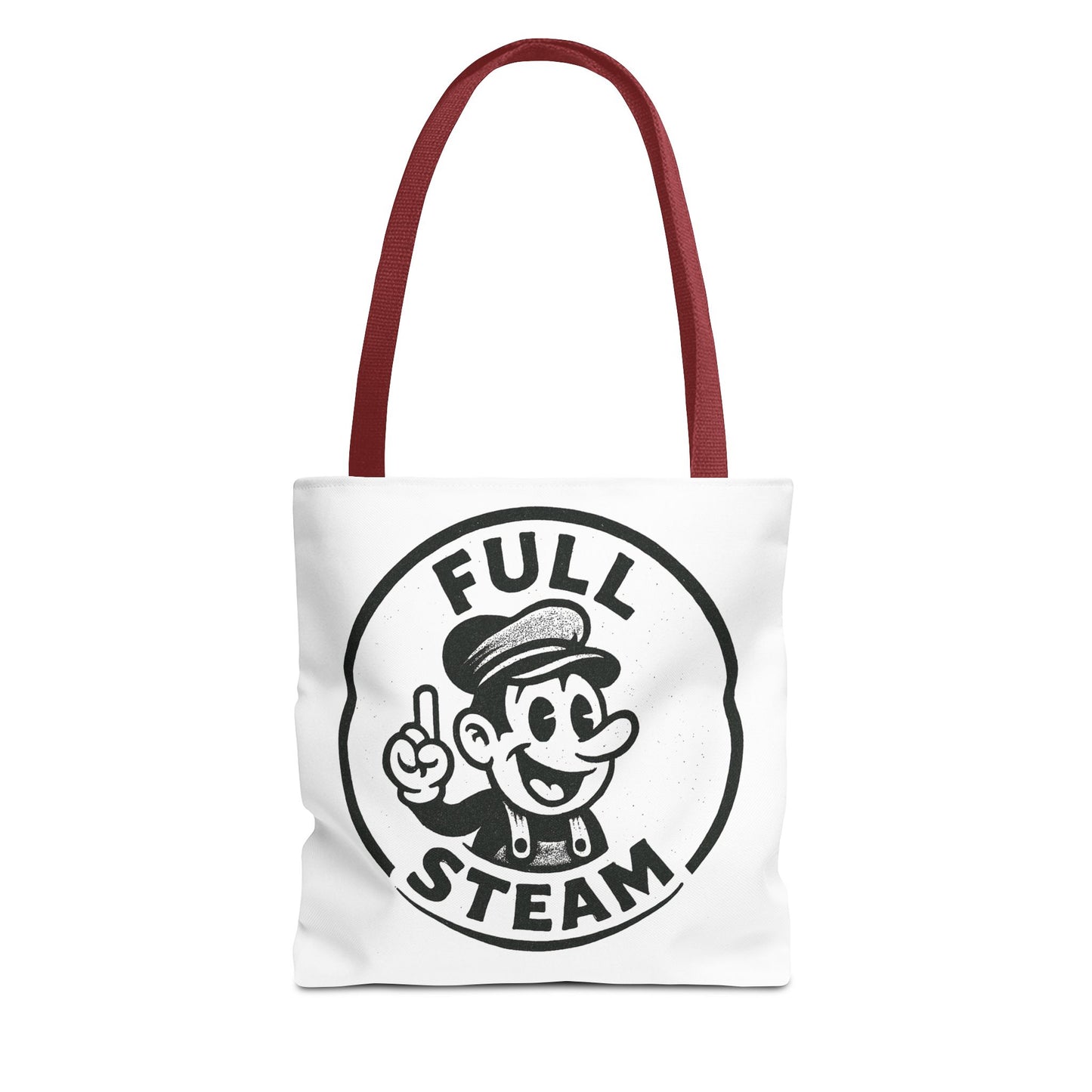 "Full Steam" Band Merch Tote Bag, Gym Carryall, Workout Bag, Reusable Shopping Tote, Eco-Friendly Reusable Bag, Challenge Every System Bag