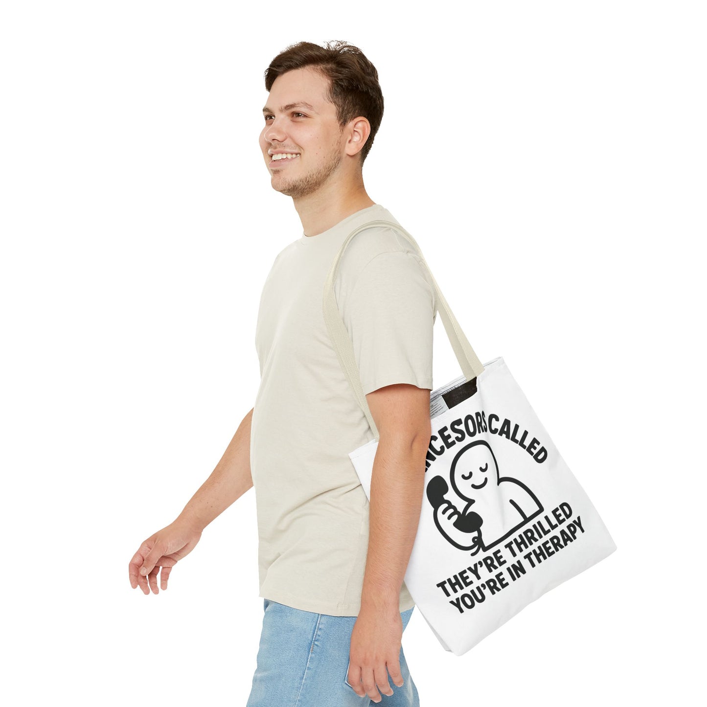"The Ancestors are Thrilled" tote bag, Gym bag carryall