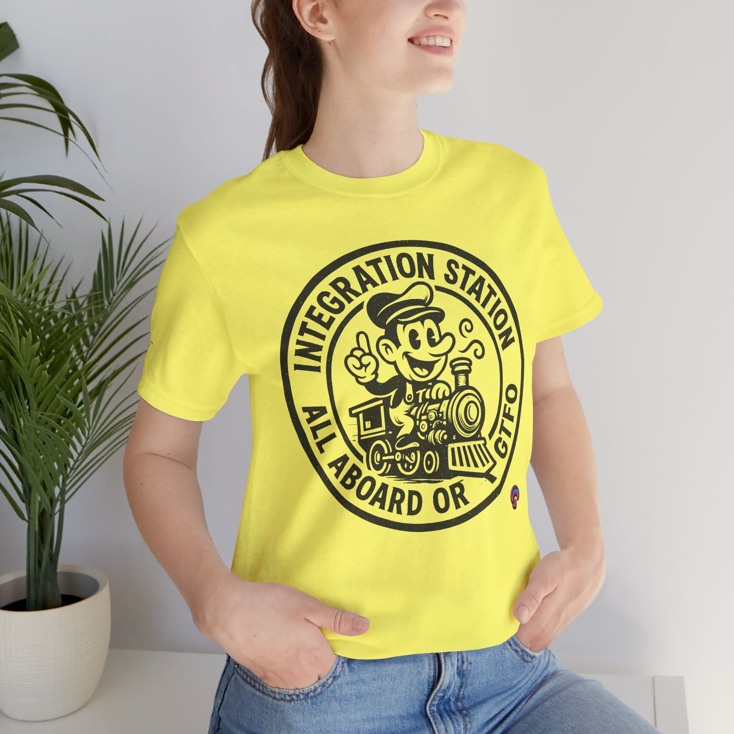 Integration Station Tee – All Aboard or GTFO by Organic Intelligence™ Unisex Tee, Casual Shirt, Cotton T-shirt