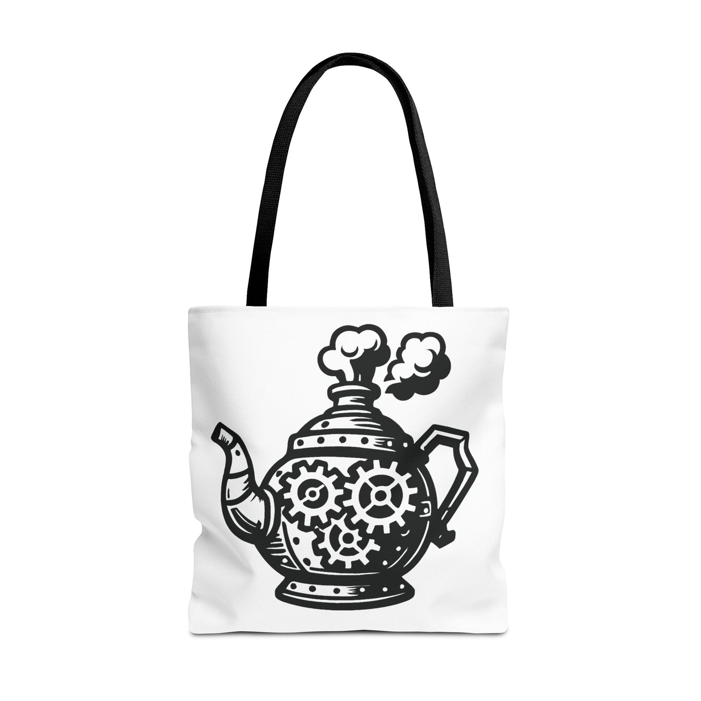 "Tea is On" Motivational Tote Bag, Gym Carryall, Workout Bag, Reusable Shopping Tote, Eco-Friendly Reusable Bag, Challenge Every System Bag